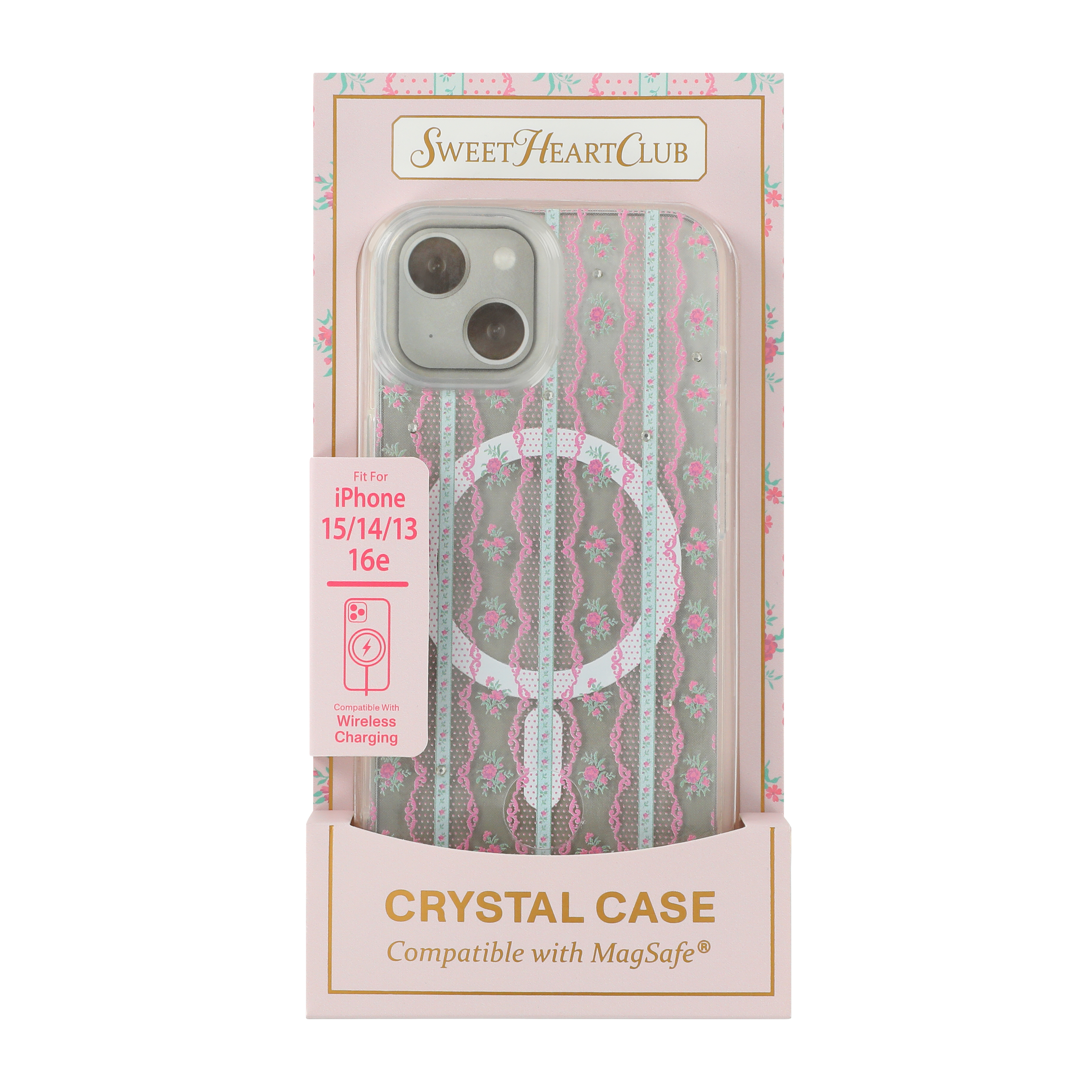 Sweet Heart Club iPhone 16e®/15®/14®/13® MagSafe® Crystal Case