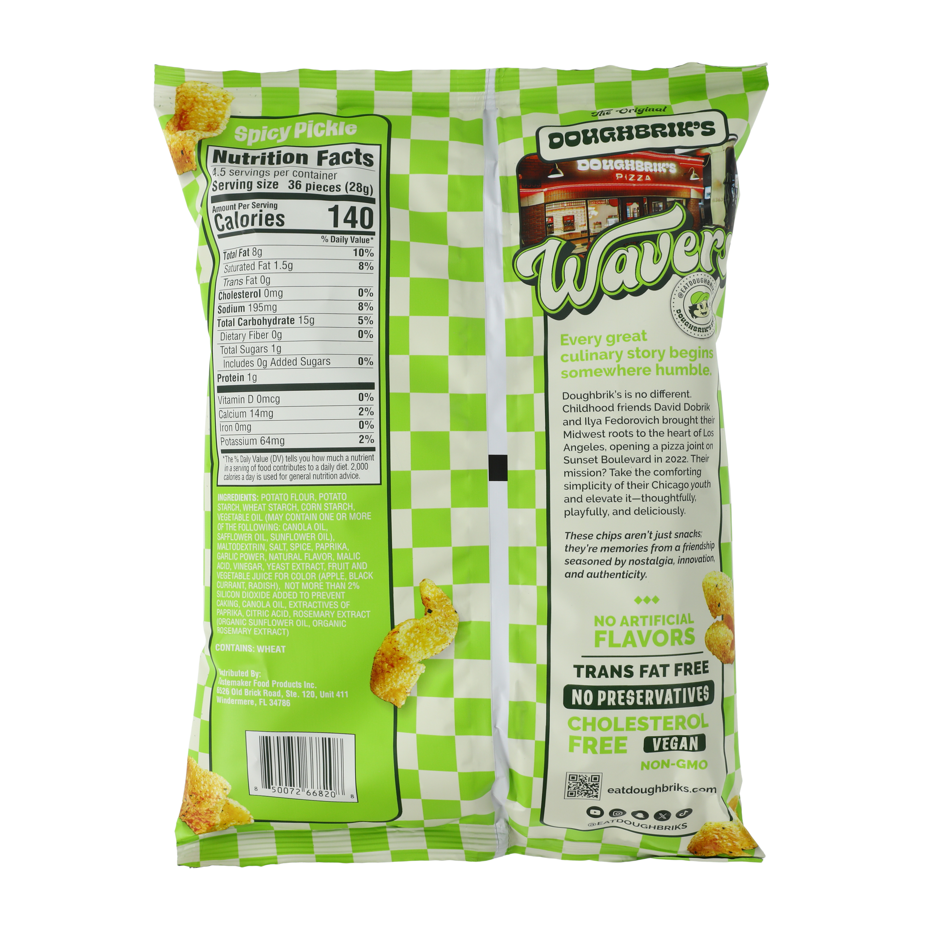 Doughbrik's Wavers Spicy Pickle Crispy Snacks 4.5oz | Five Below