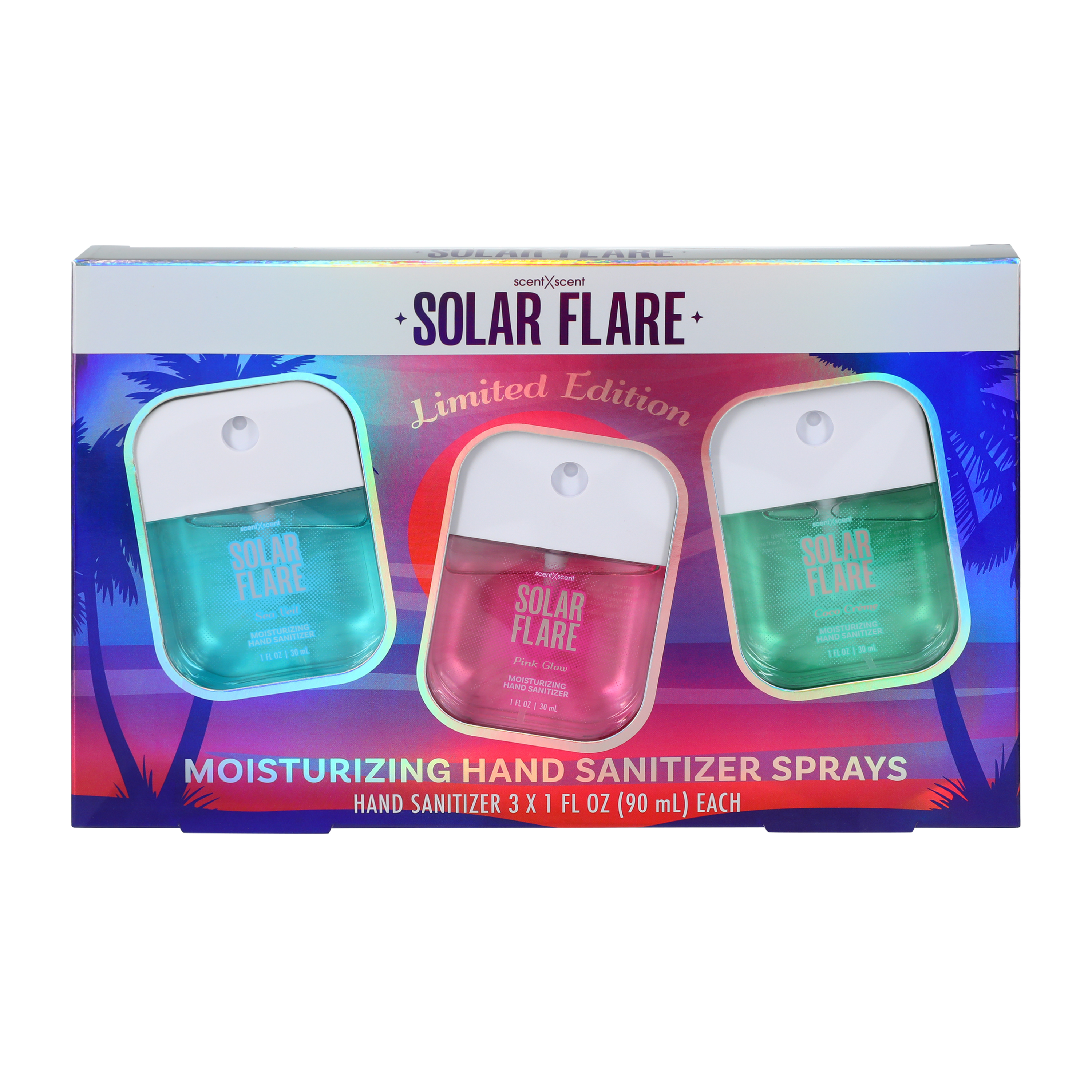 ScentXScent Solar Flare Limited Edition Hand Sanitizer Sprays 3-Pack