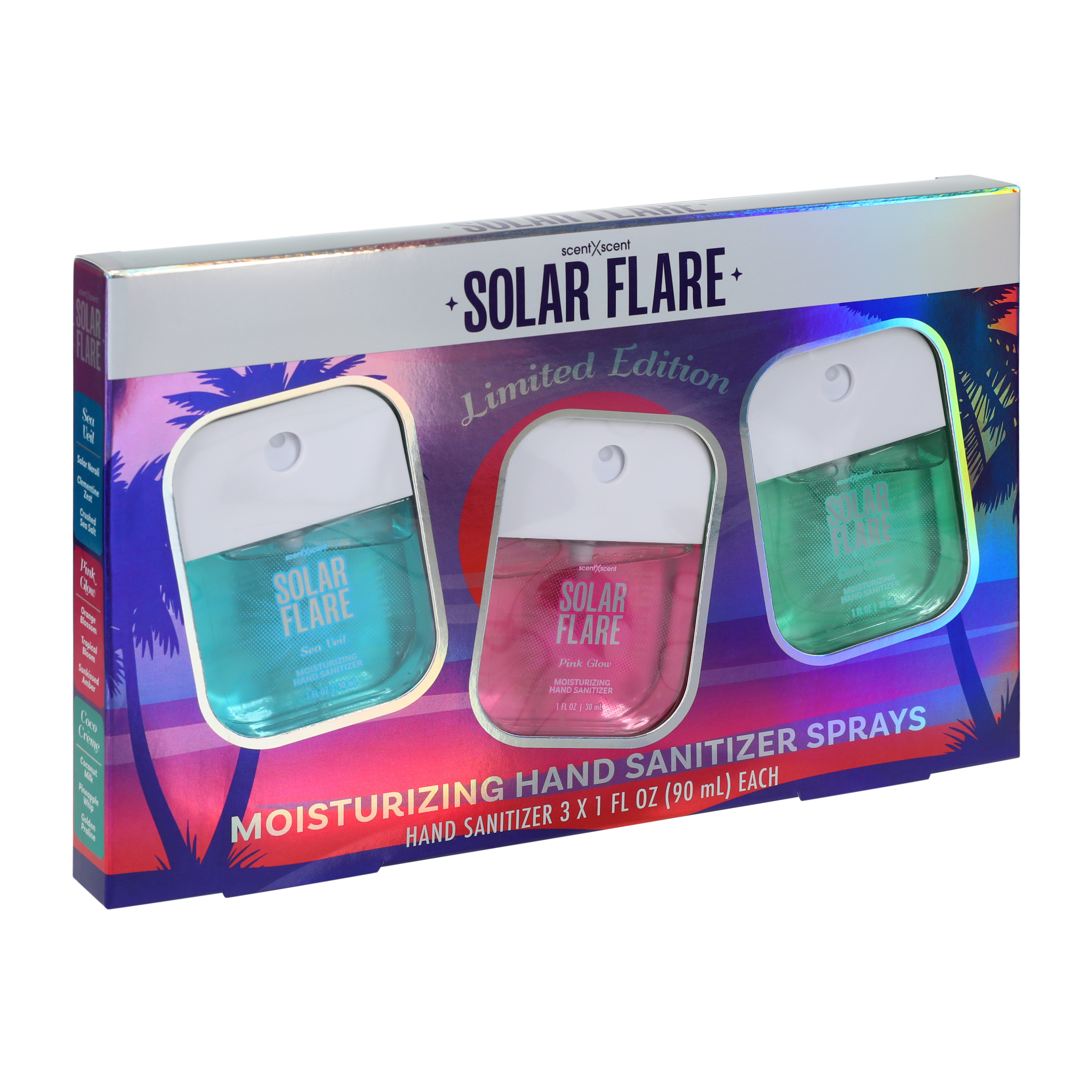 ScentXScent Solar Flare Limited Edition Hand Sanitizer Sprays 3-Pack