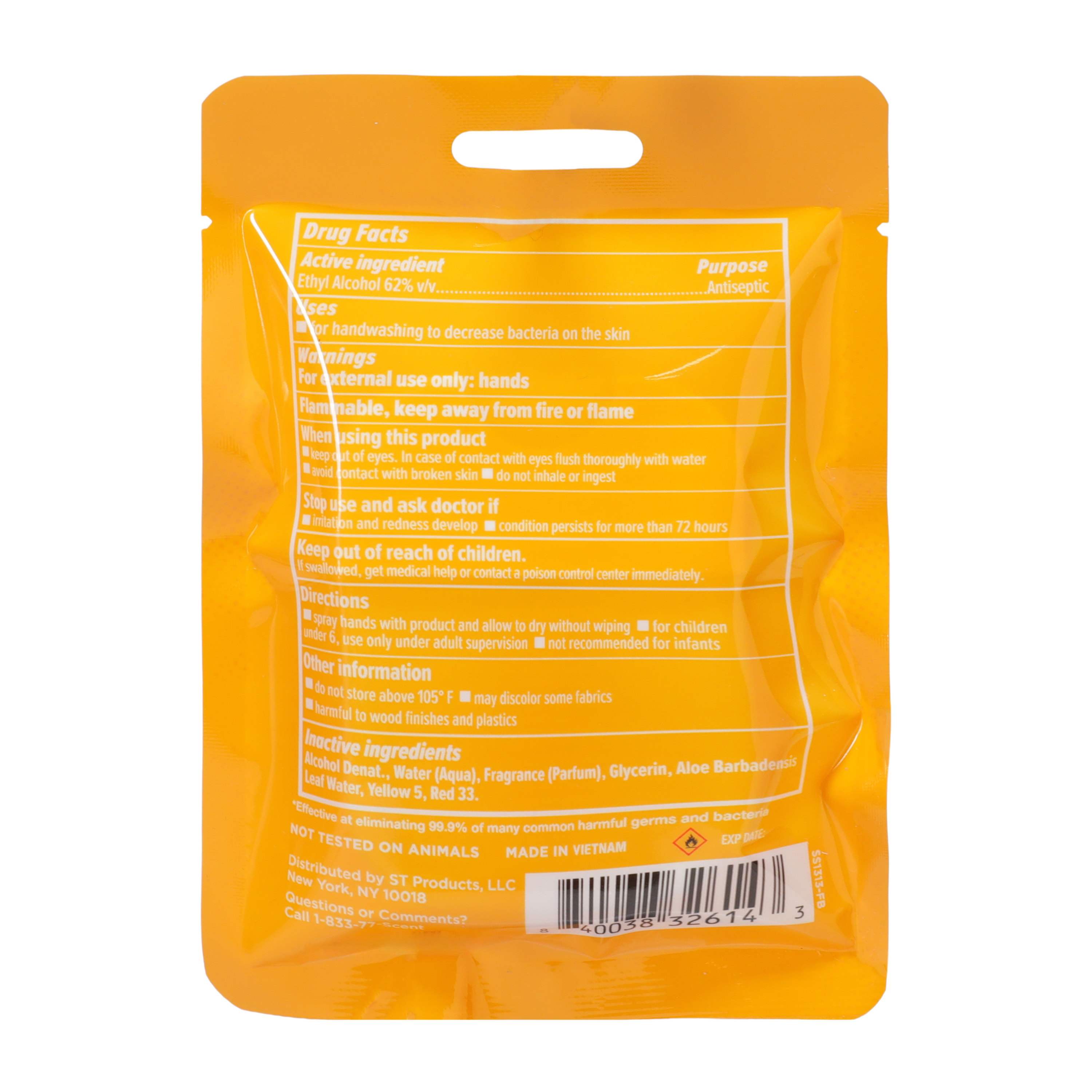 ScentXScent Solar Flare Brazilian Caramel Dreams Hand Sanitizer 1oz