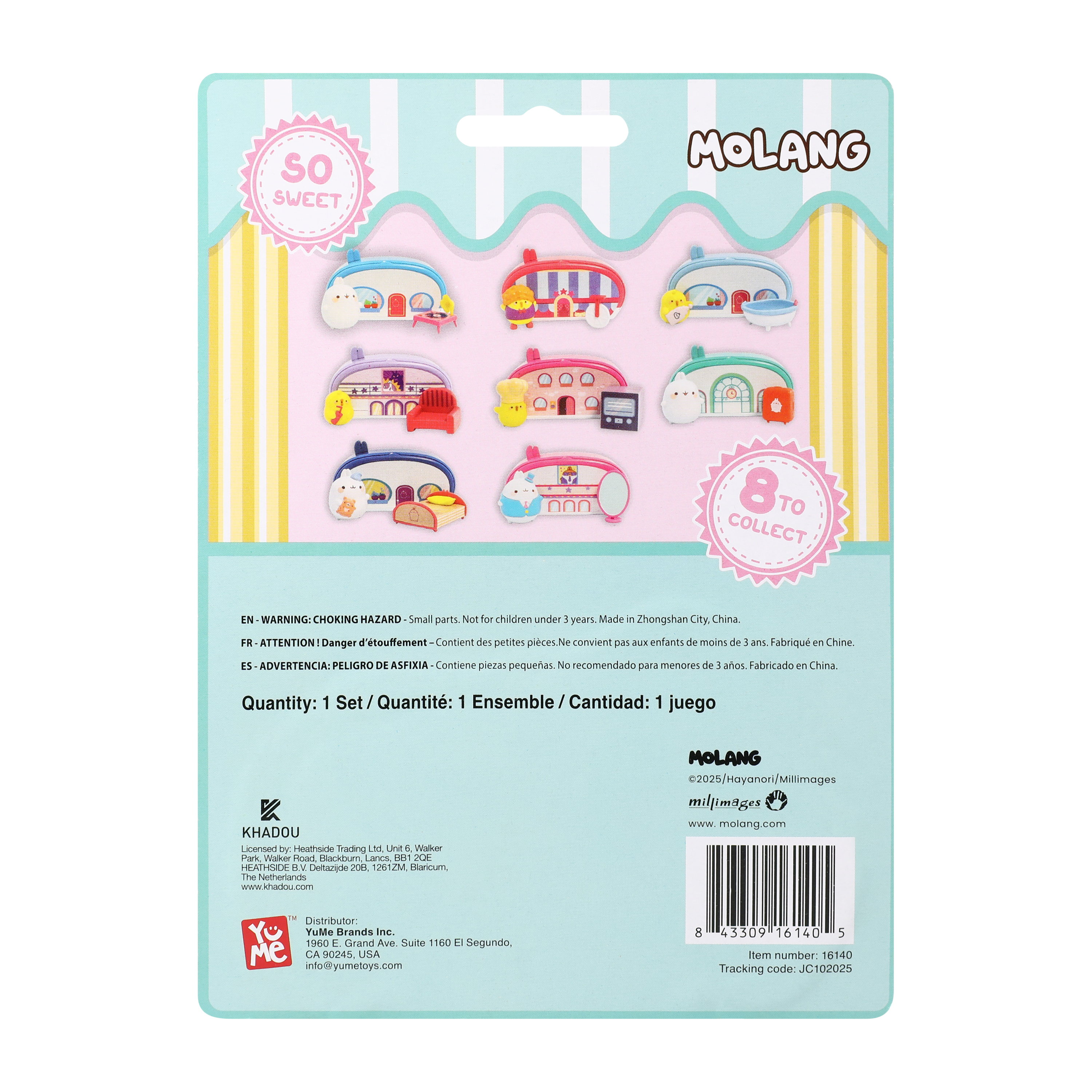 Molang Mini House Play Set (Styles May Vary)