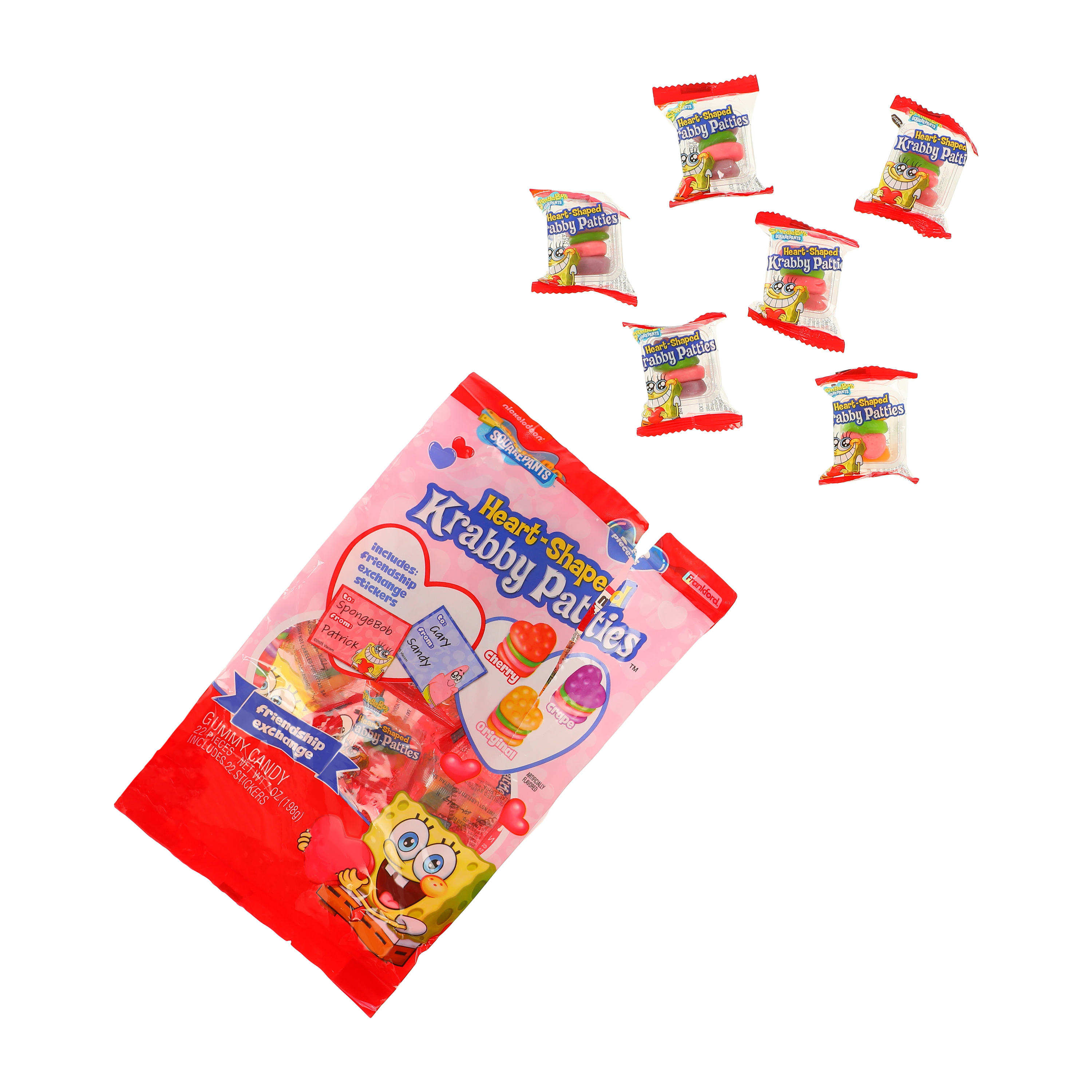 SpongeBob SquarePants™ Heart-Shaped Krabby Patties™ Gummy Candy 22-Pieces 7oz