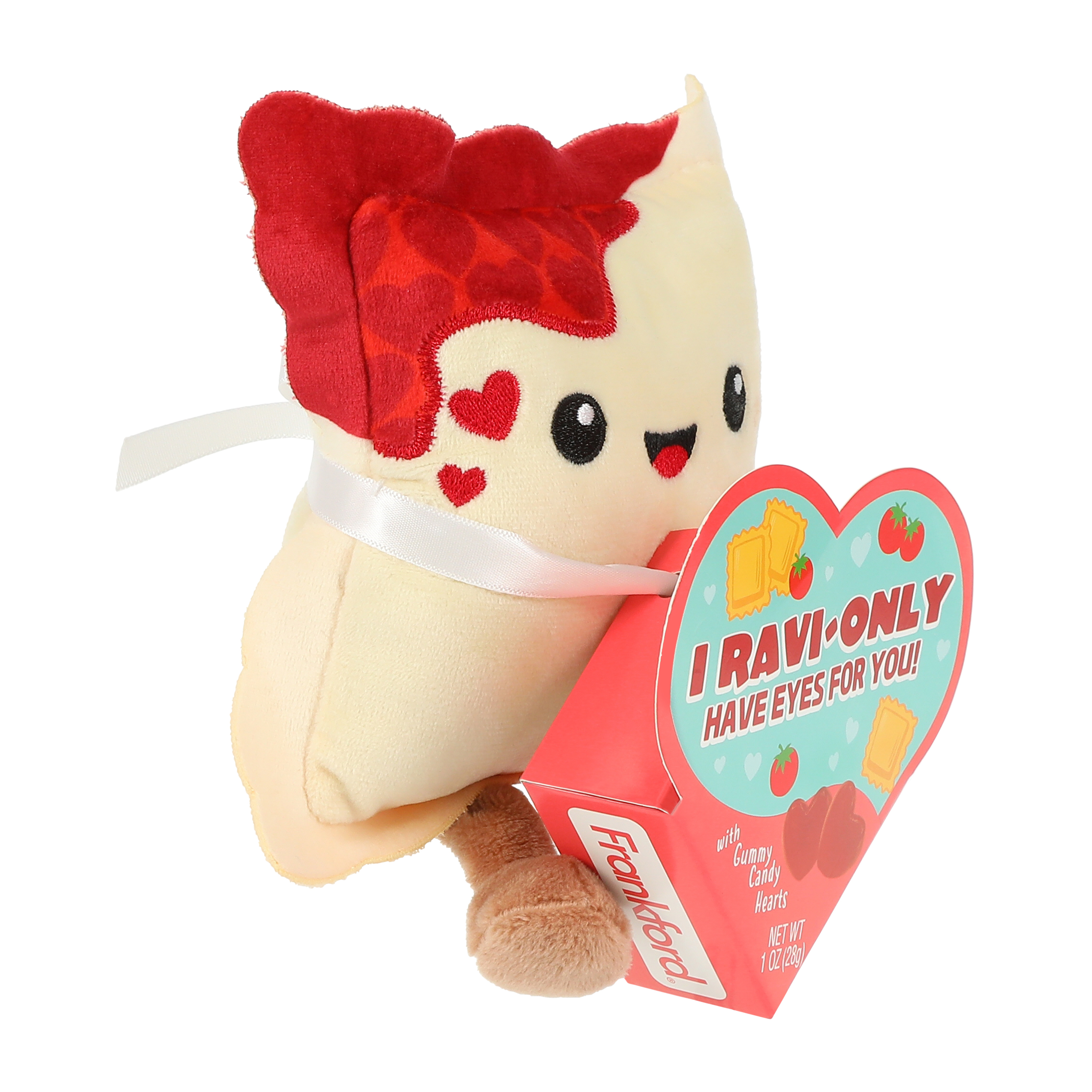 I Ravi-Only Have Eyes For You! Plush With Gummy Candy Hearts 1oz