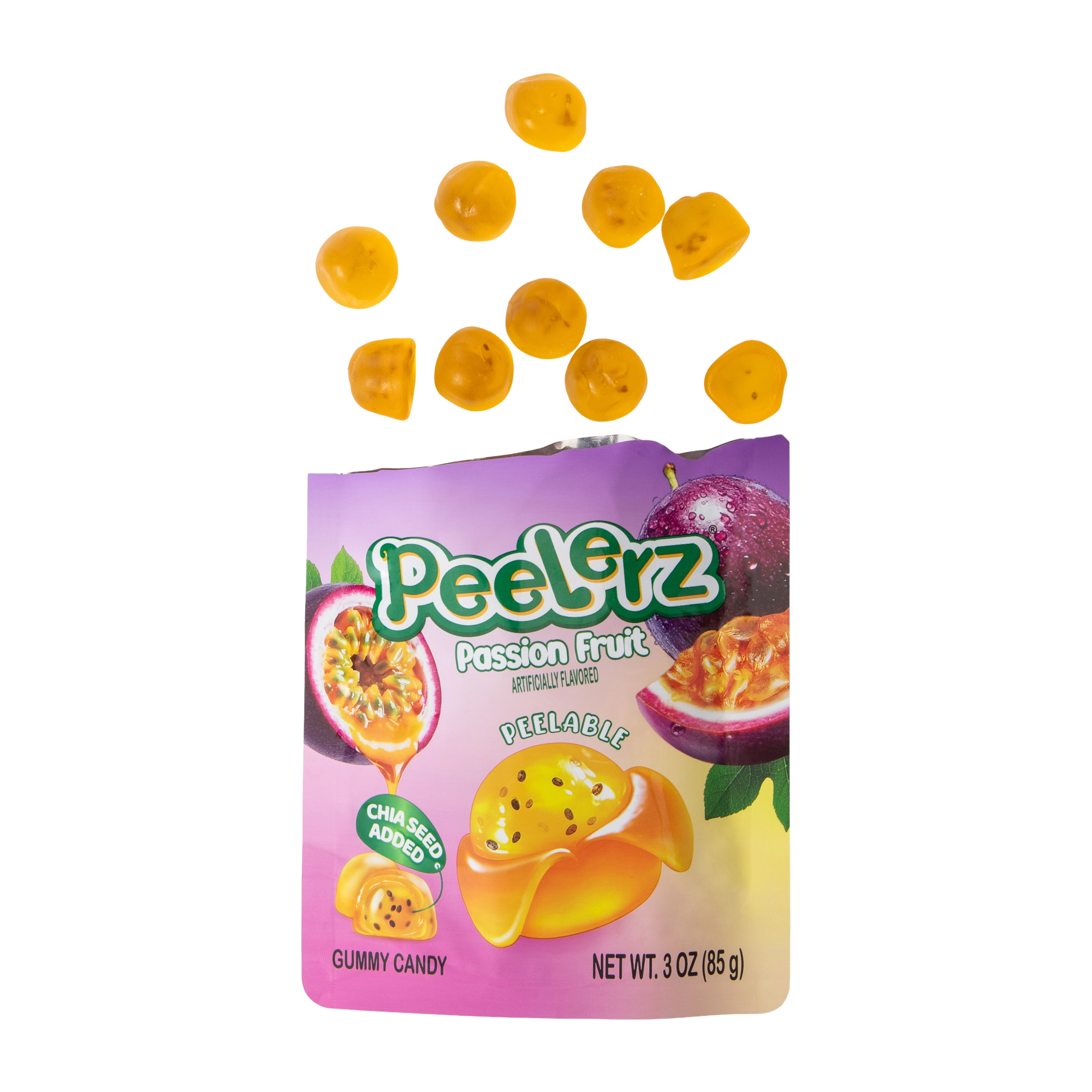 Peelerz Passion Fruit Gummy Candy 3oz