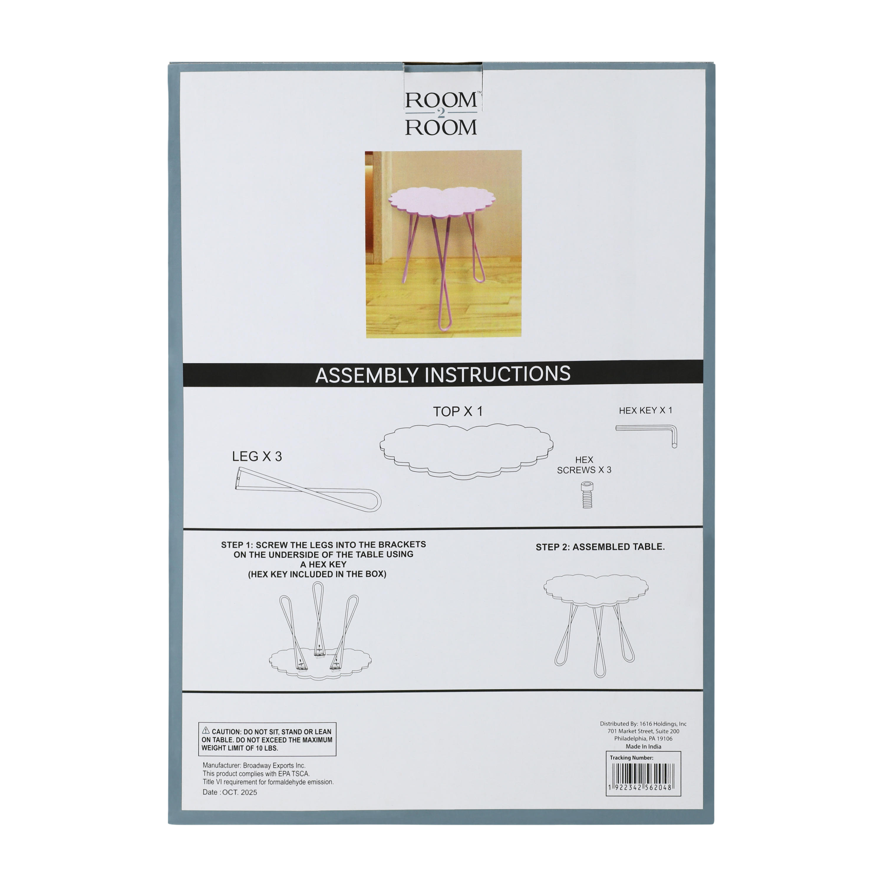 Room 2 Room™ Heart Table
