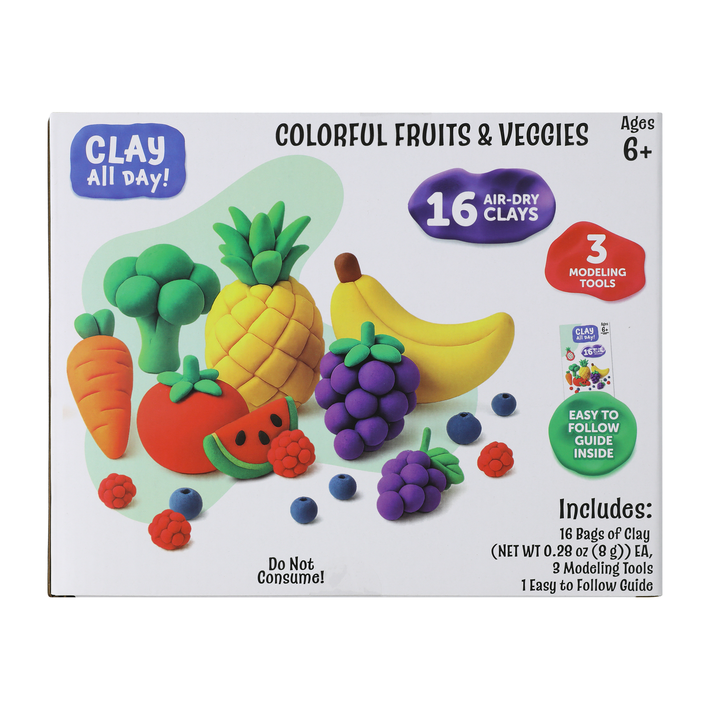 Clay All Day! Air-Dry 16-Pack Set
