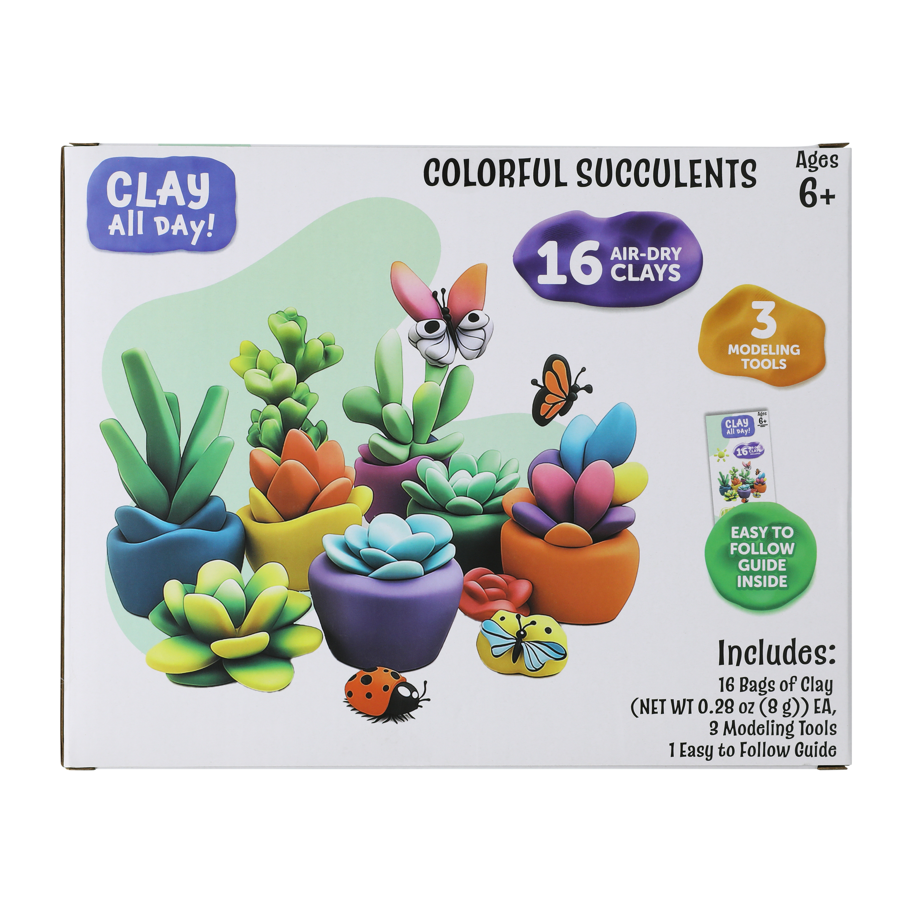 Clay All Day! Air-Dry 16-Pack Set