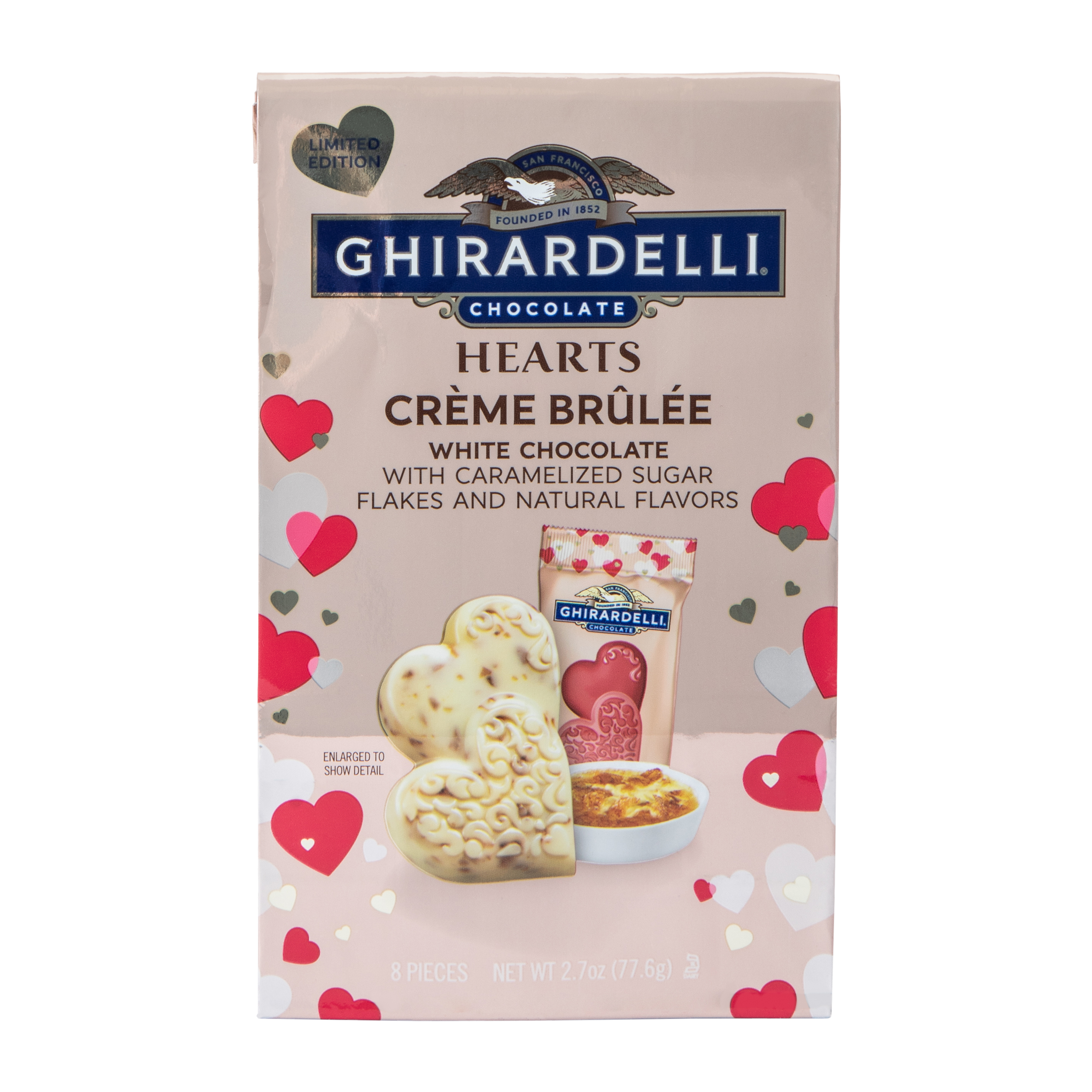 Ghirardelli® Limited Edition Hearts Crème Brulee Chocolates 2.7oz