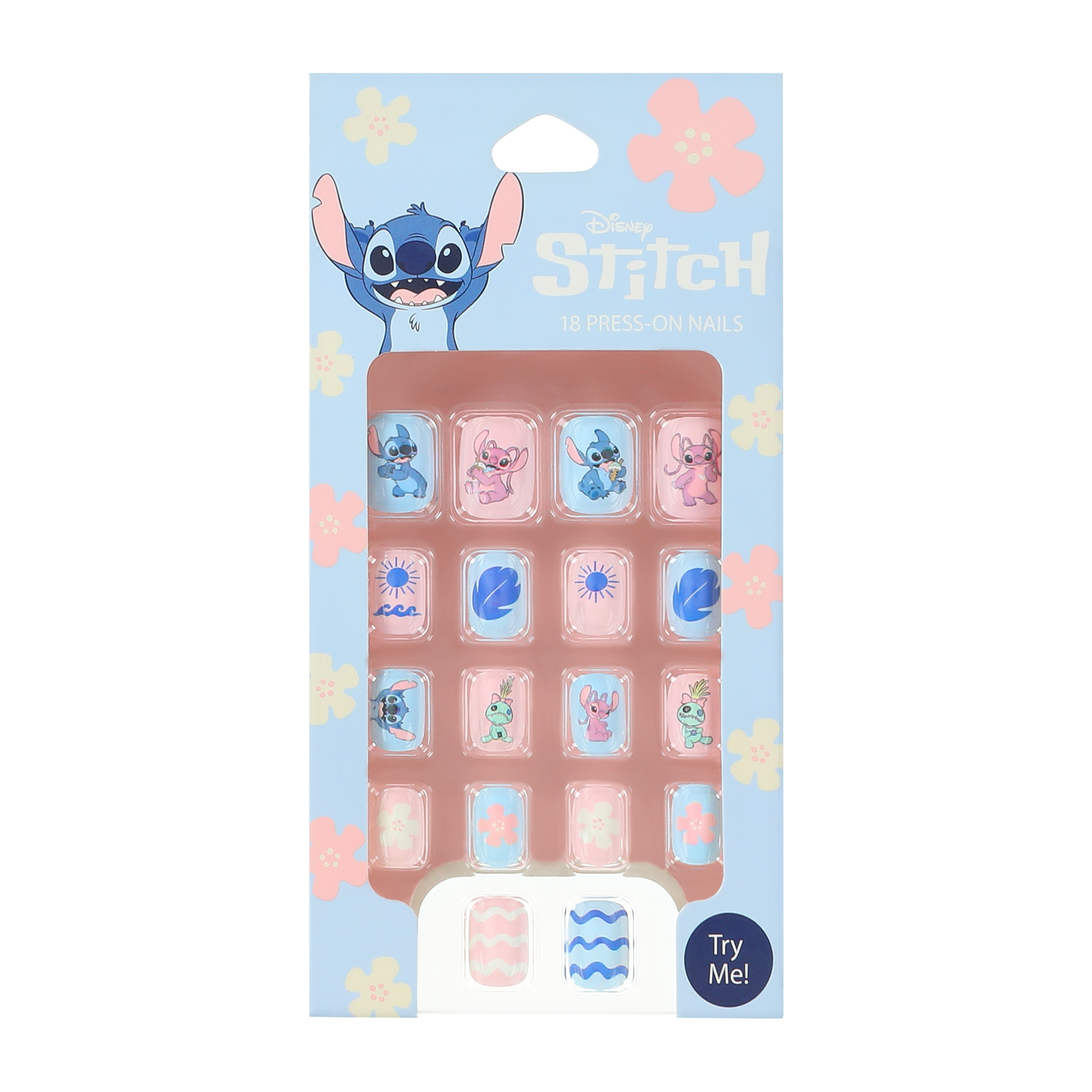 Disney Stitch Press-On Nails 18-Count