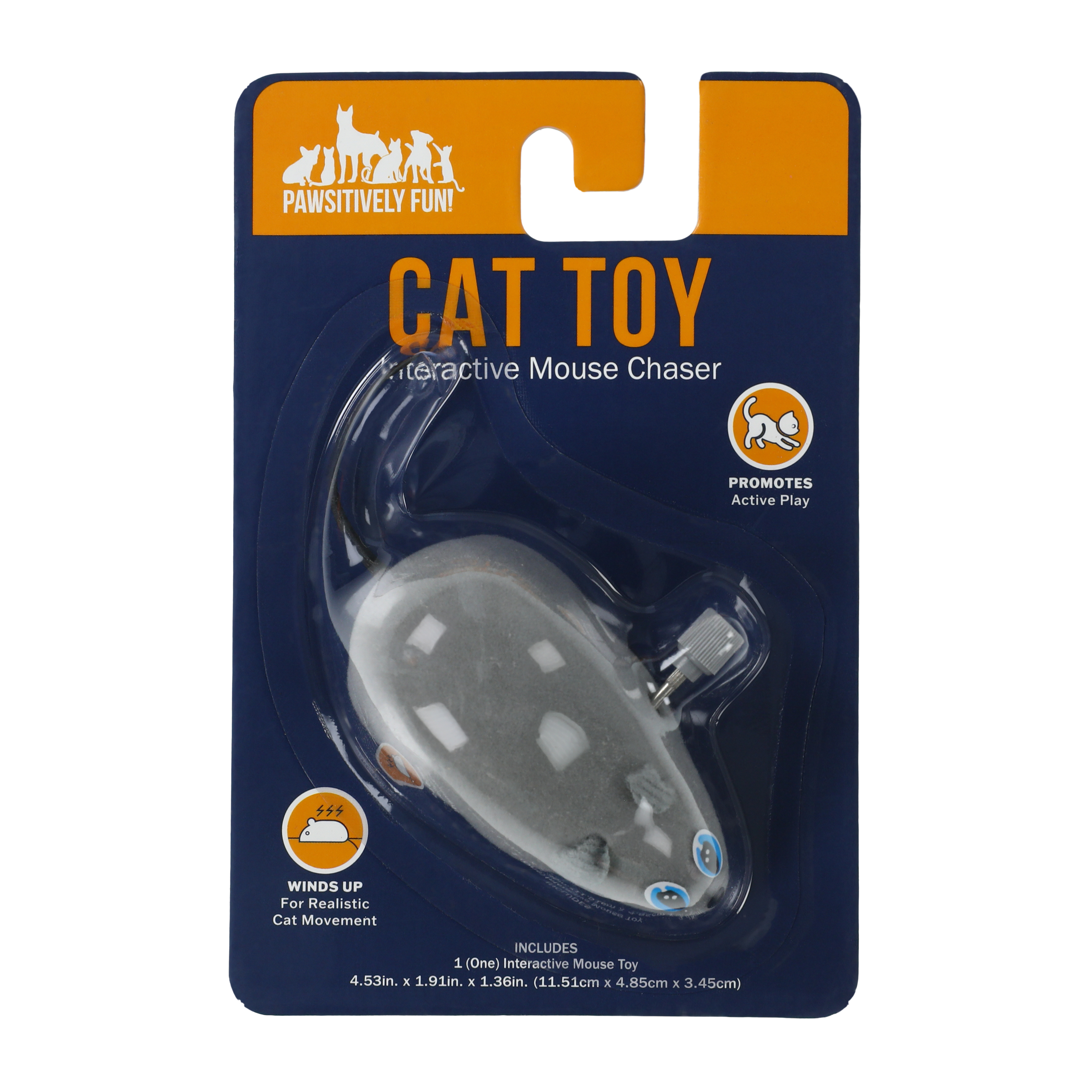 Pawsitively Fun! Interactive Mouse Chaser Cat Toy