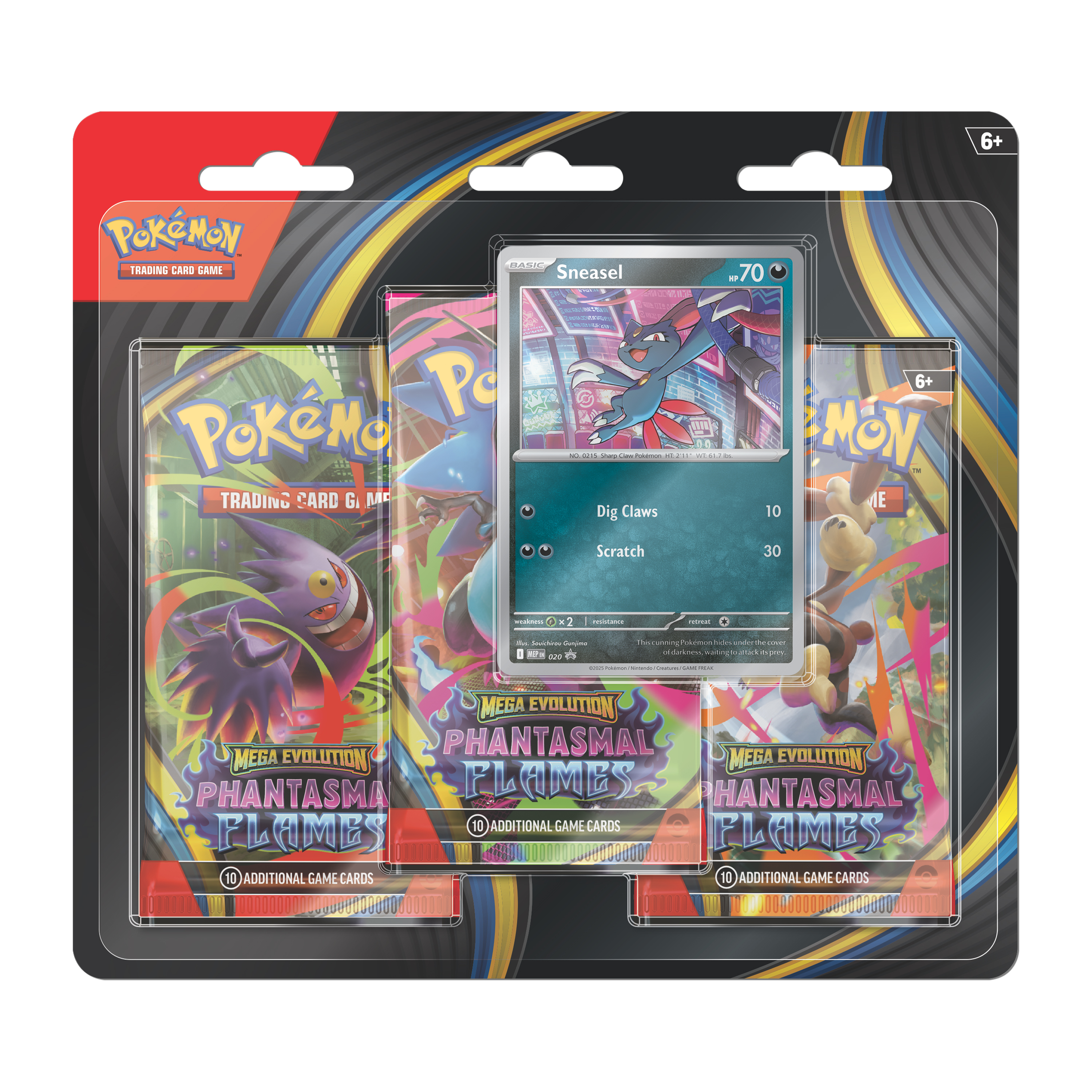 Pokémon™ Mega Evolution Phantasmal Flames 3-Pack Set