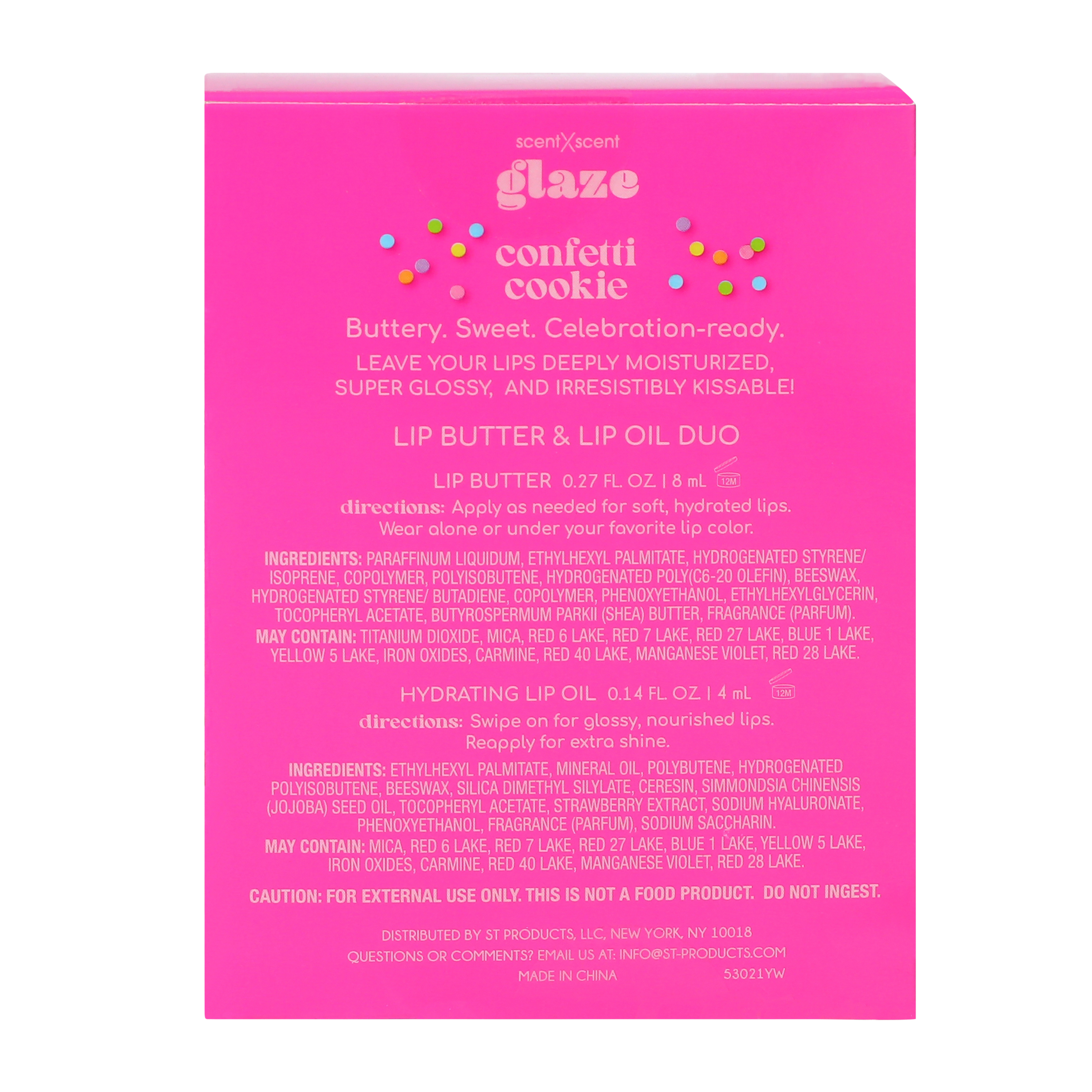 Glaze Cookie Confetti Lip Butter & Oil Duo Set