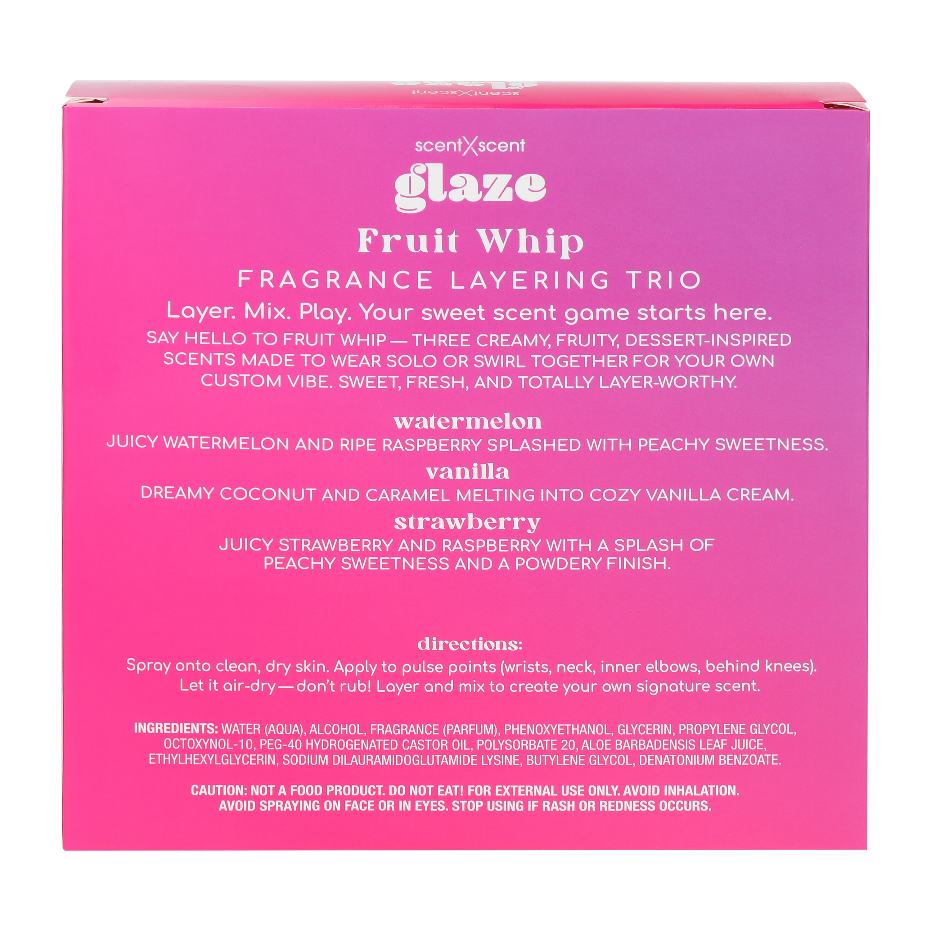 Glaze Fruit Whip Fragrance Layering Trio Set