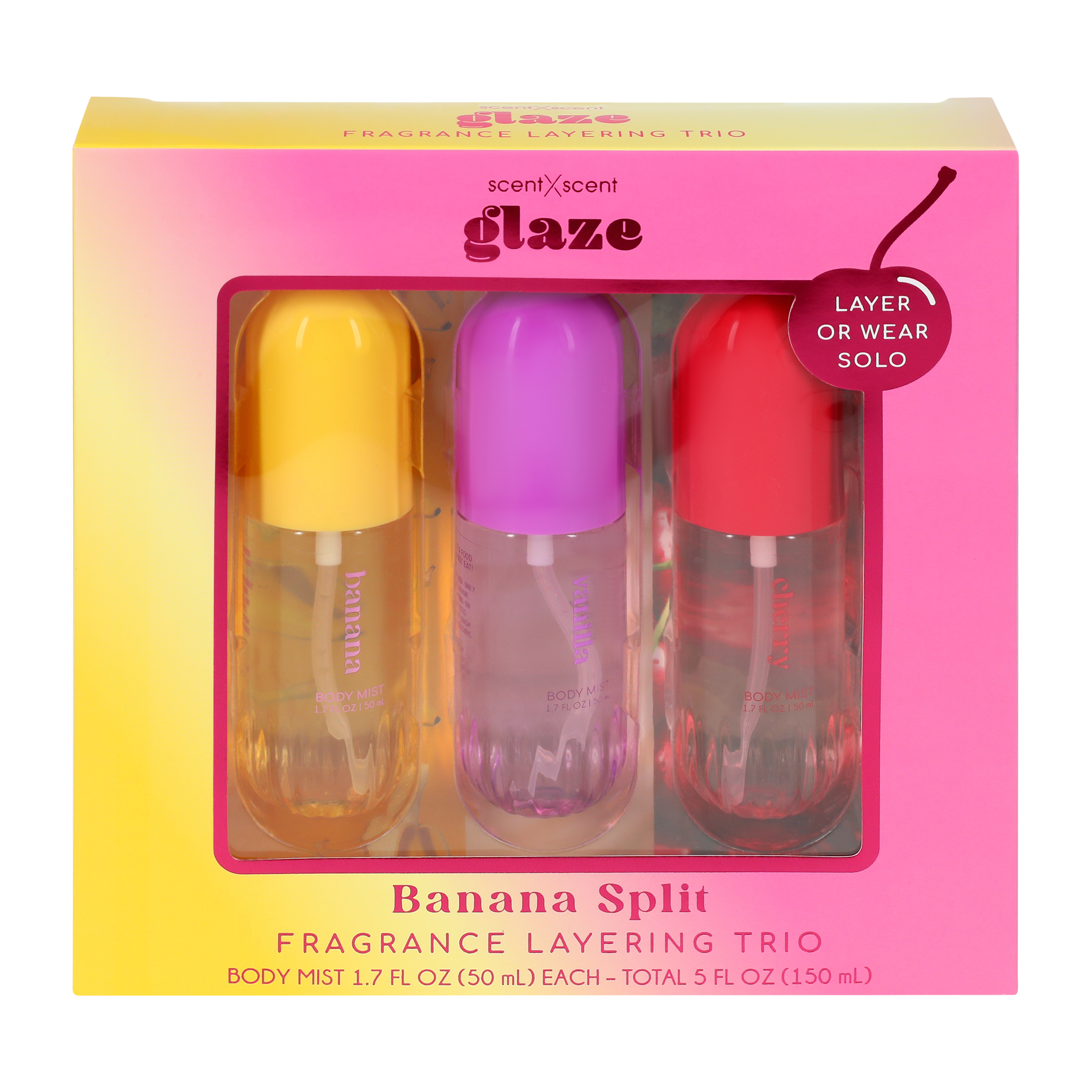 Glaze Banana Split Fragrance Layering Trio