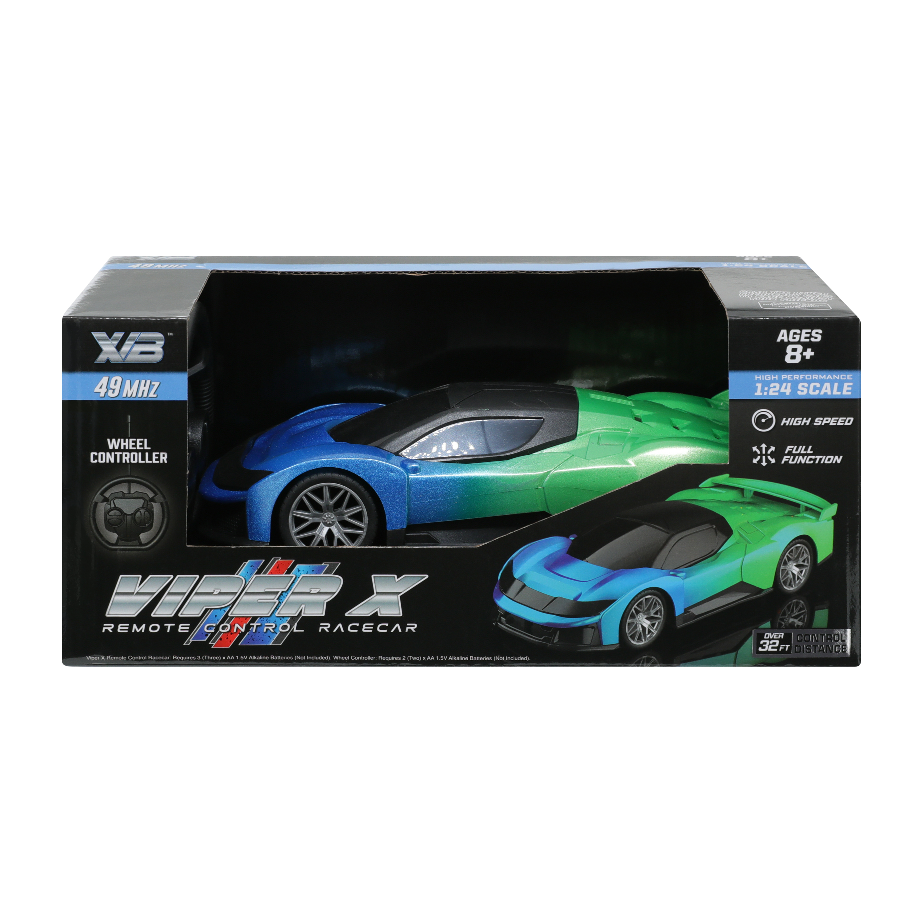 XVB™ Viper X Remote Control Racecar Toy