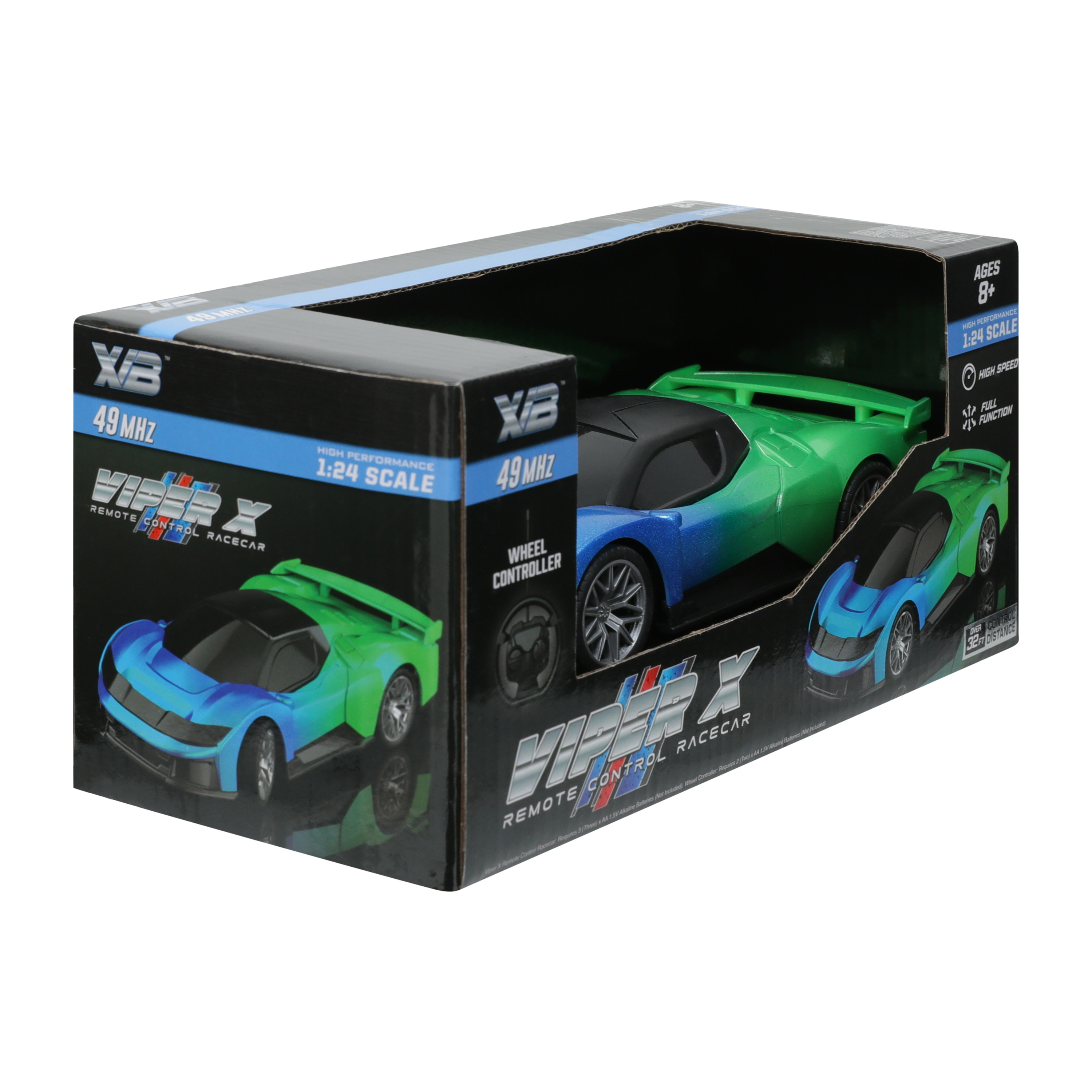 XVB™ Viper X Remote Control Racecar Toy