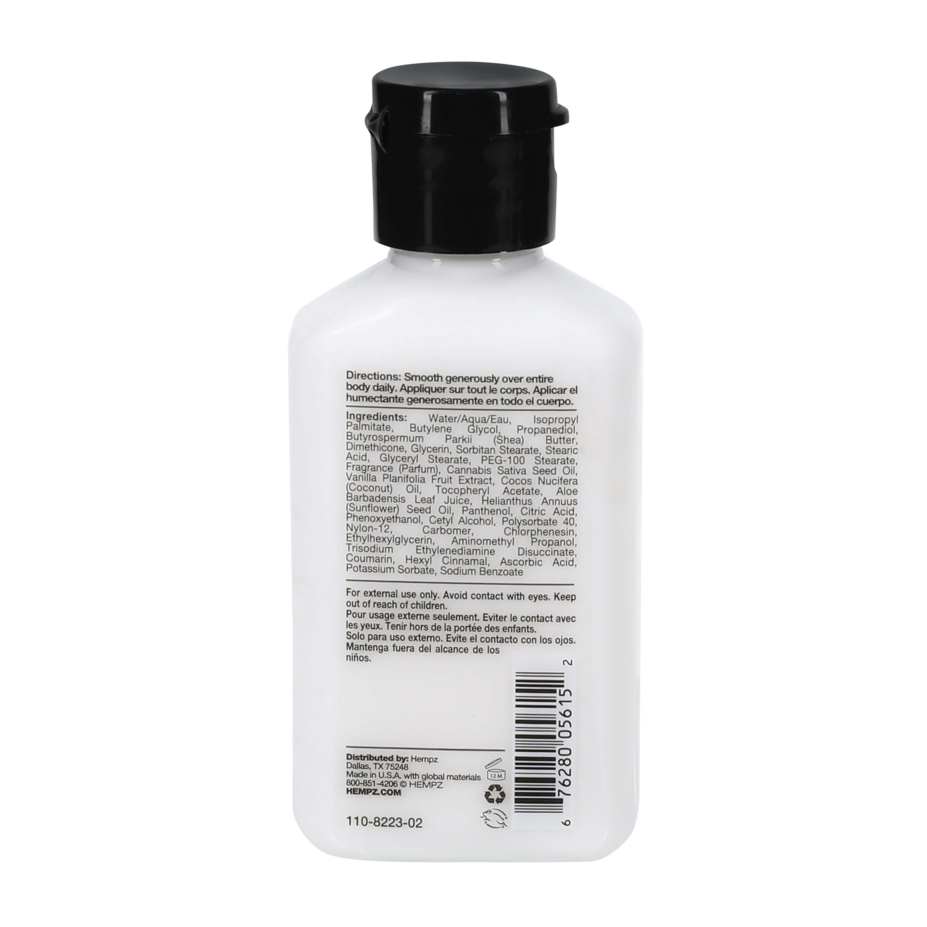 Hempz® Whipped Vanilla & Coconut Cream Body Moisturizer 2.2oz