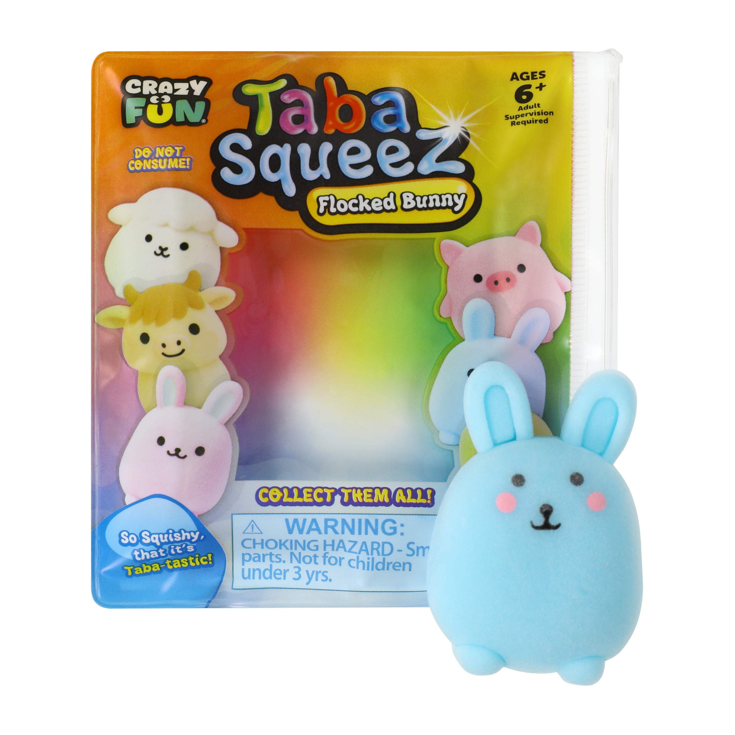 Crazy Fun® Taba-Squeez Flocked Toy Set