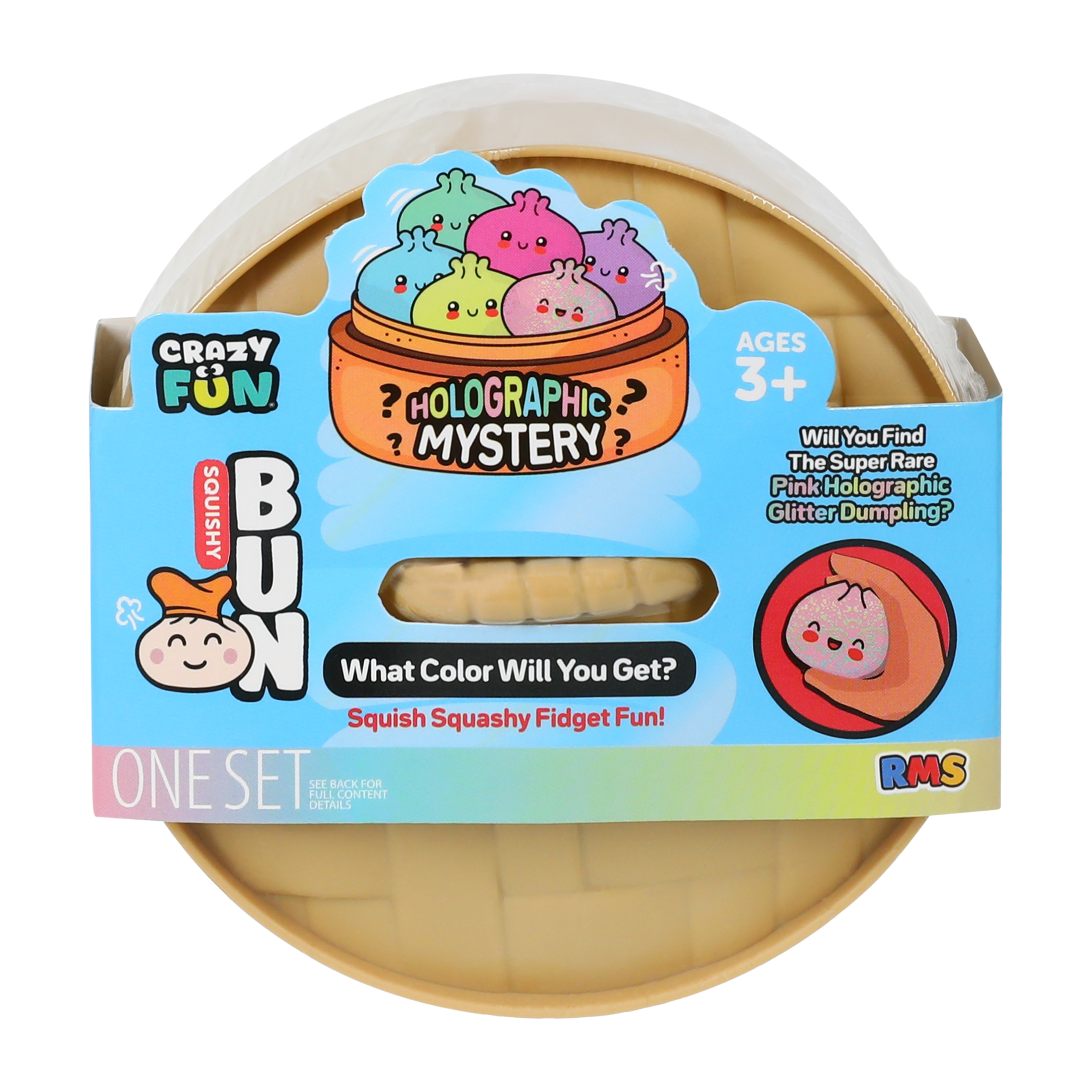 Crazy Fun® Holographic Mystery Squishy Bun Set