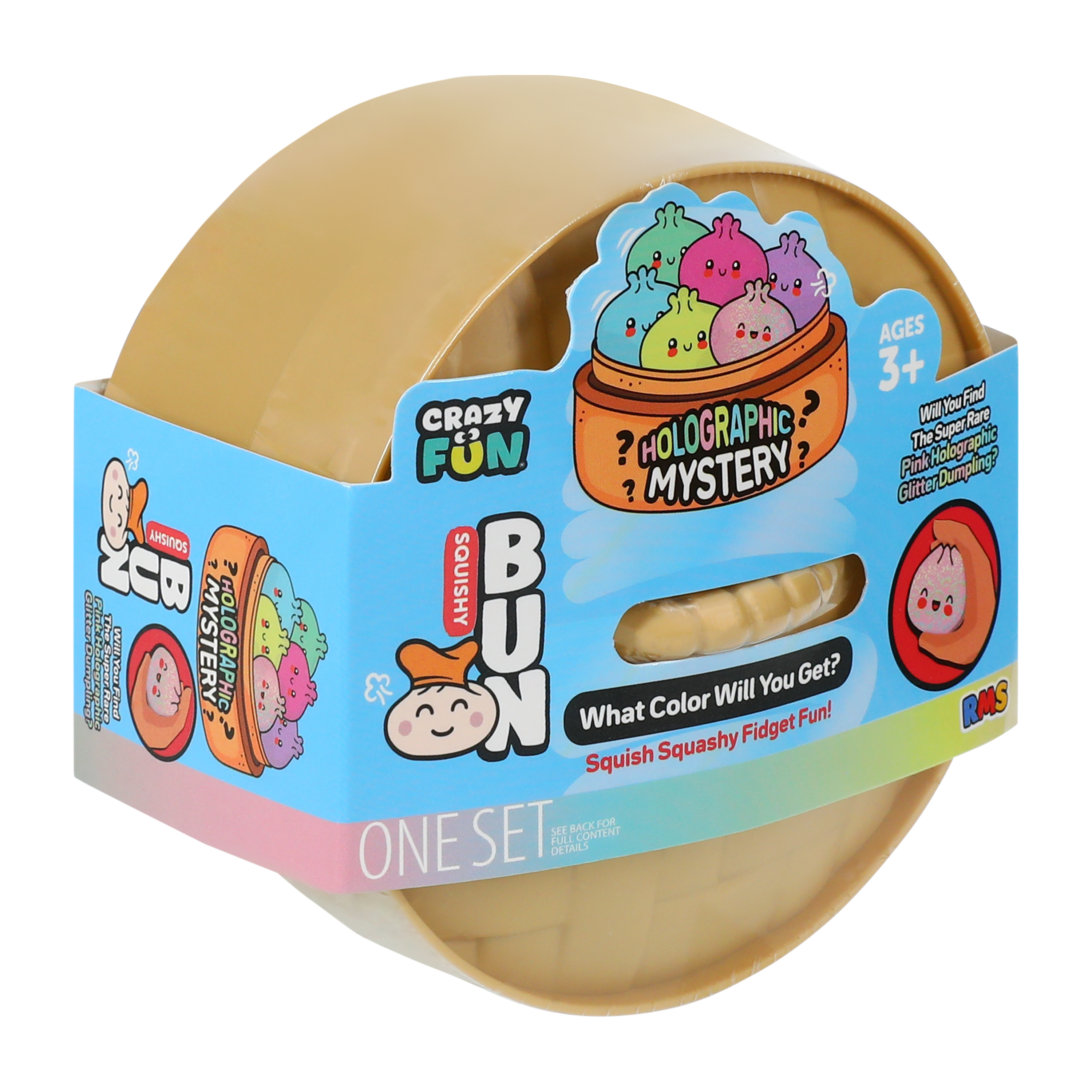 Crazy Fun® Holographic Mystery Squishy Bun Set