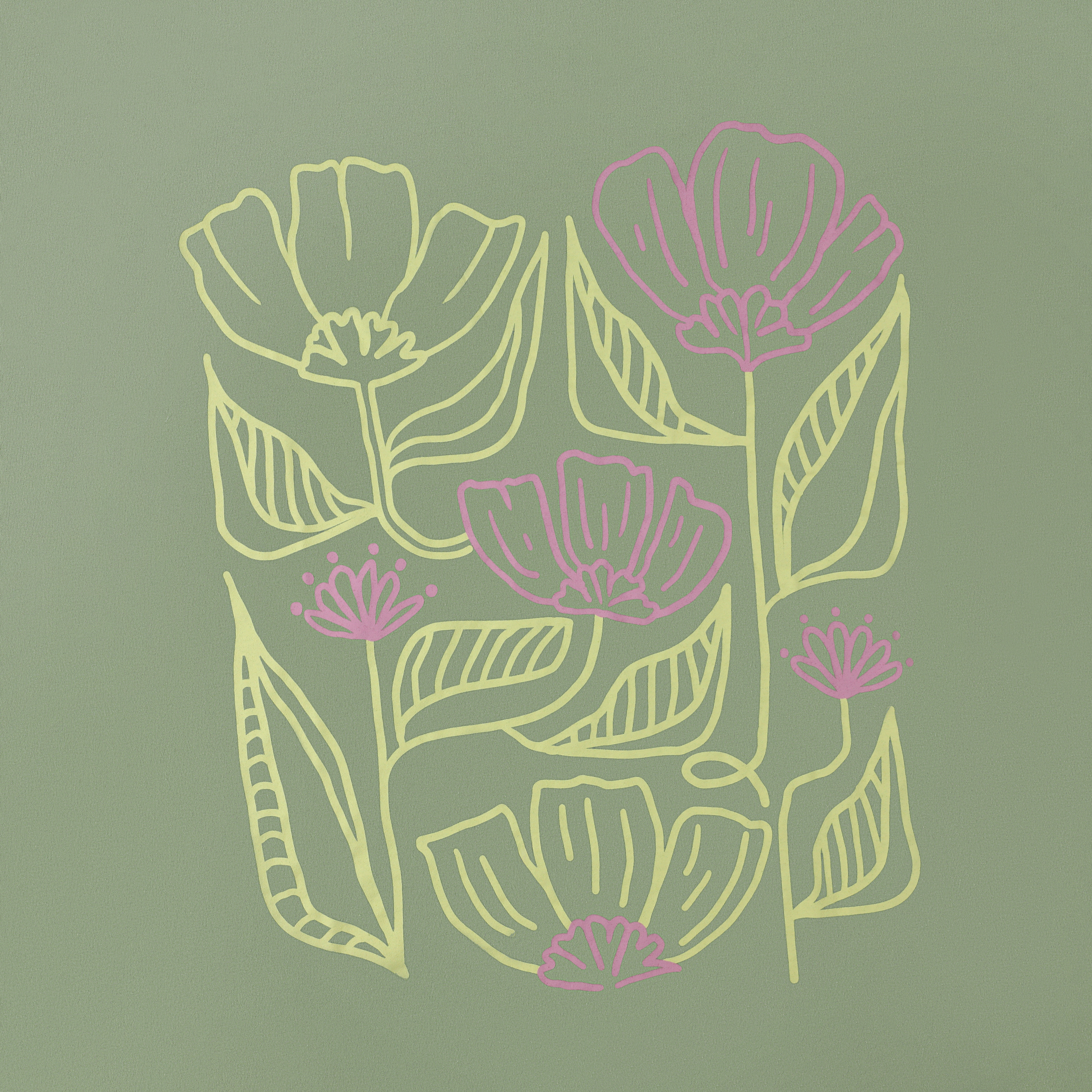 Stencil Flowers Graphic Tee