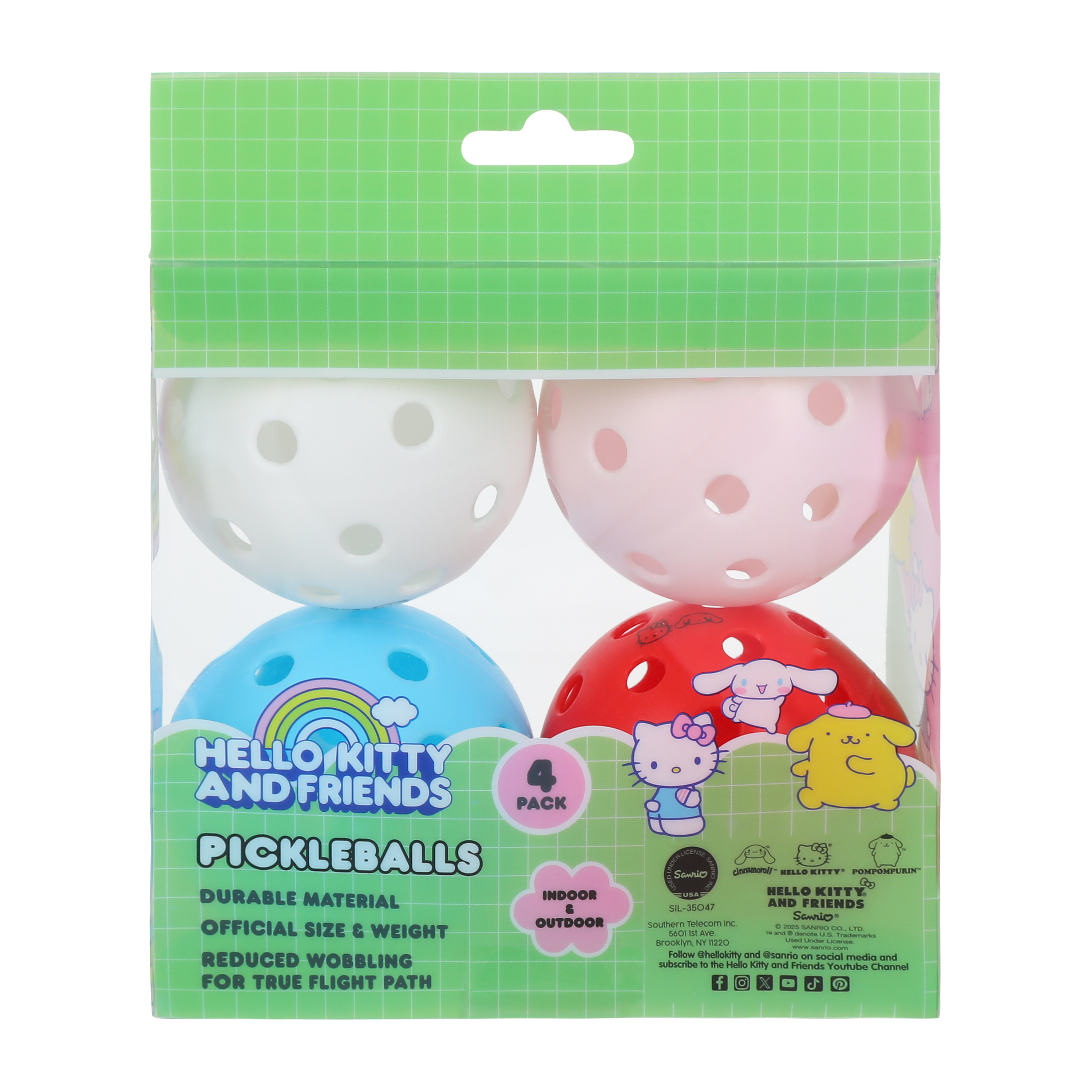 Hello Kitty And Friends® Pickleballs 4-Pack