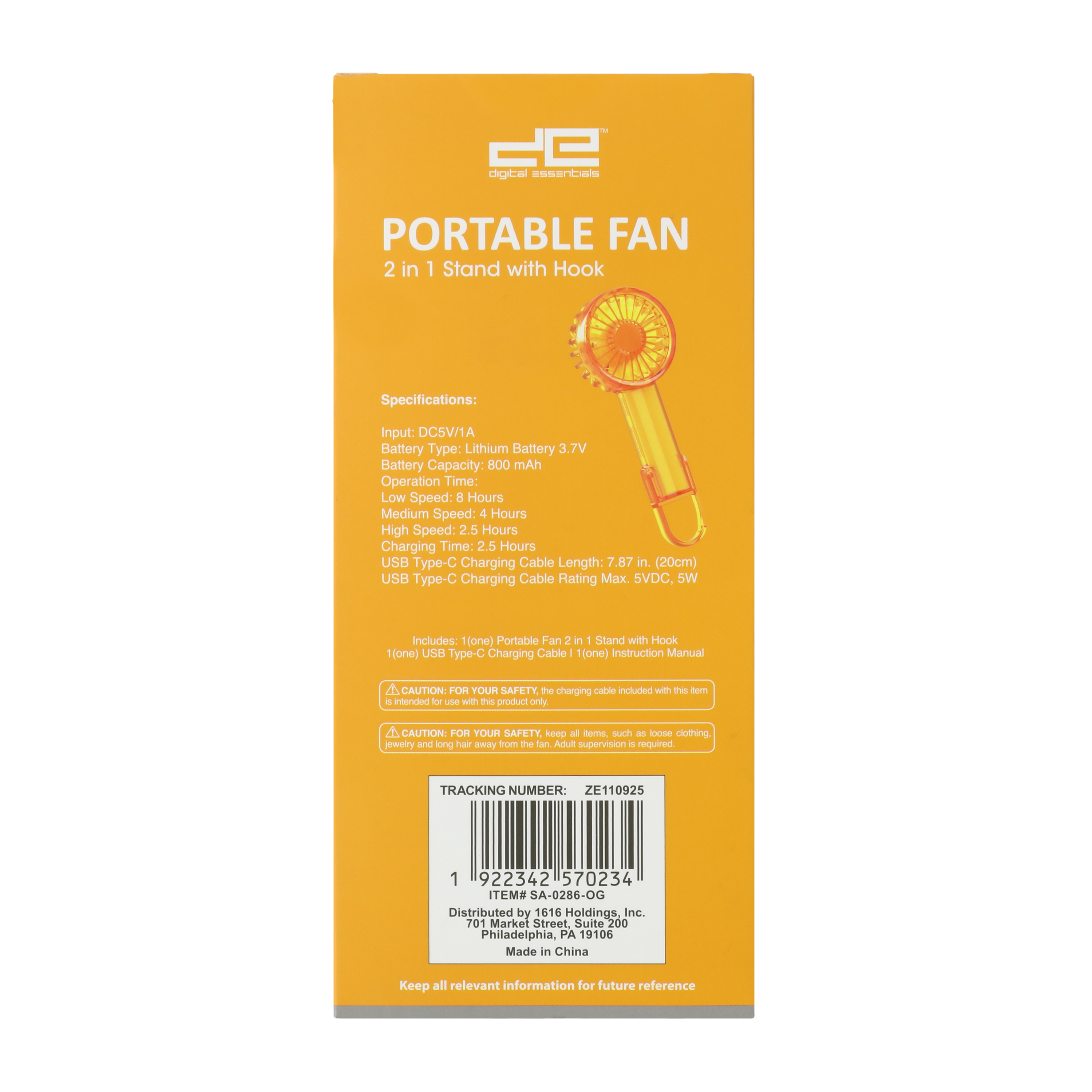 Digital Essentials™ Portable Fan