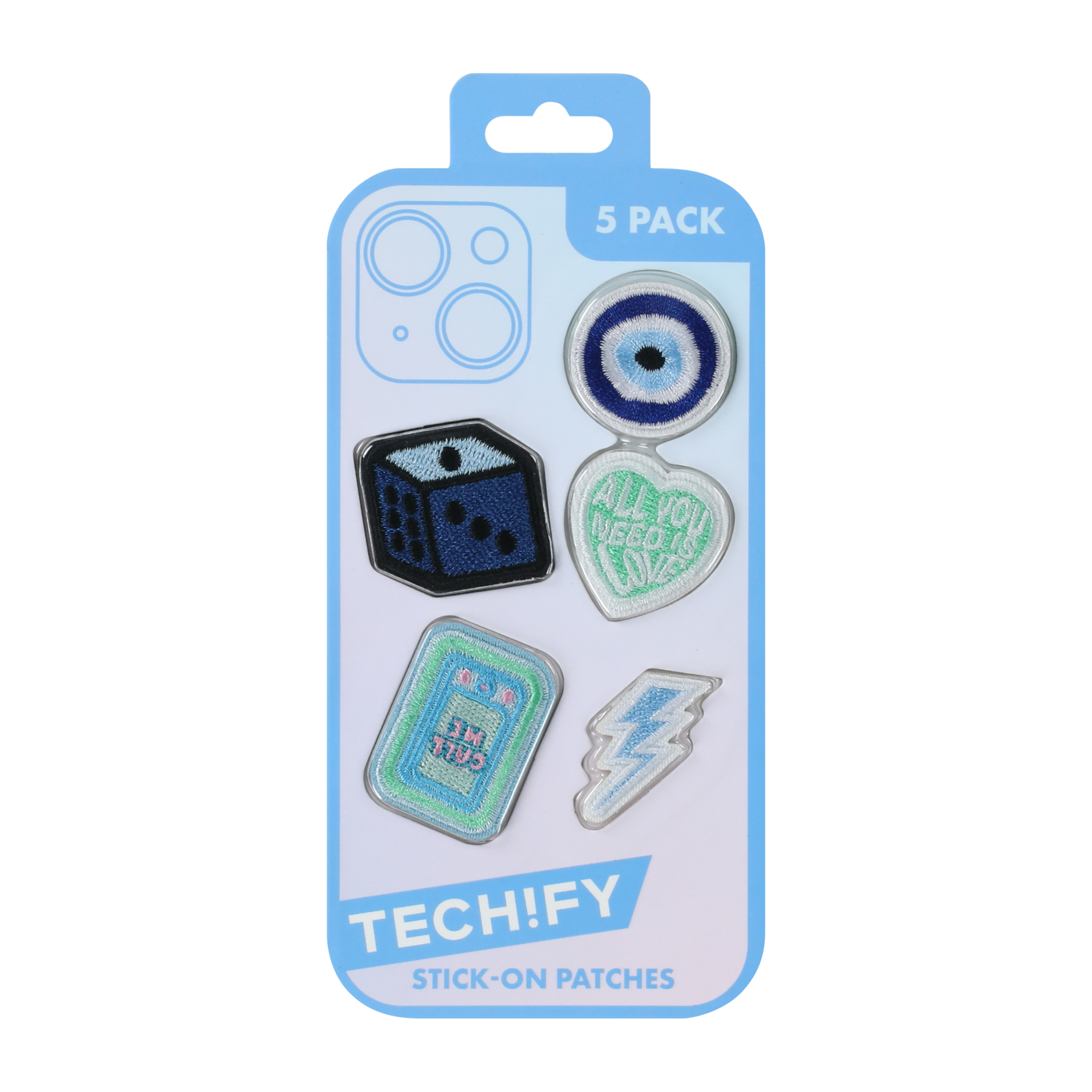 Tech!fy Stick-On Patches 5-Pack