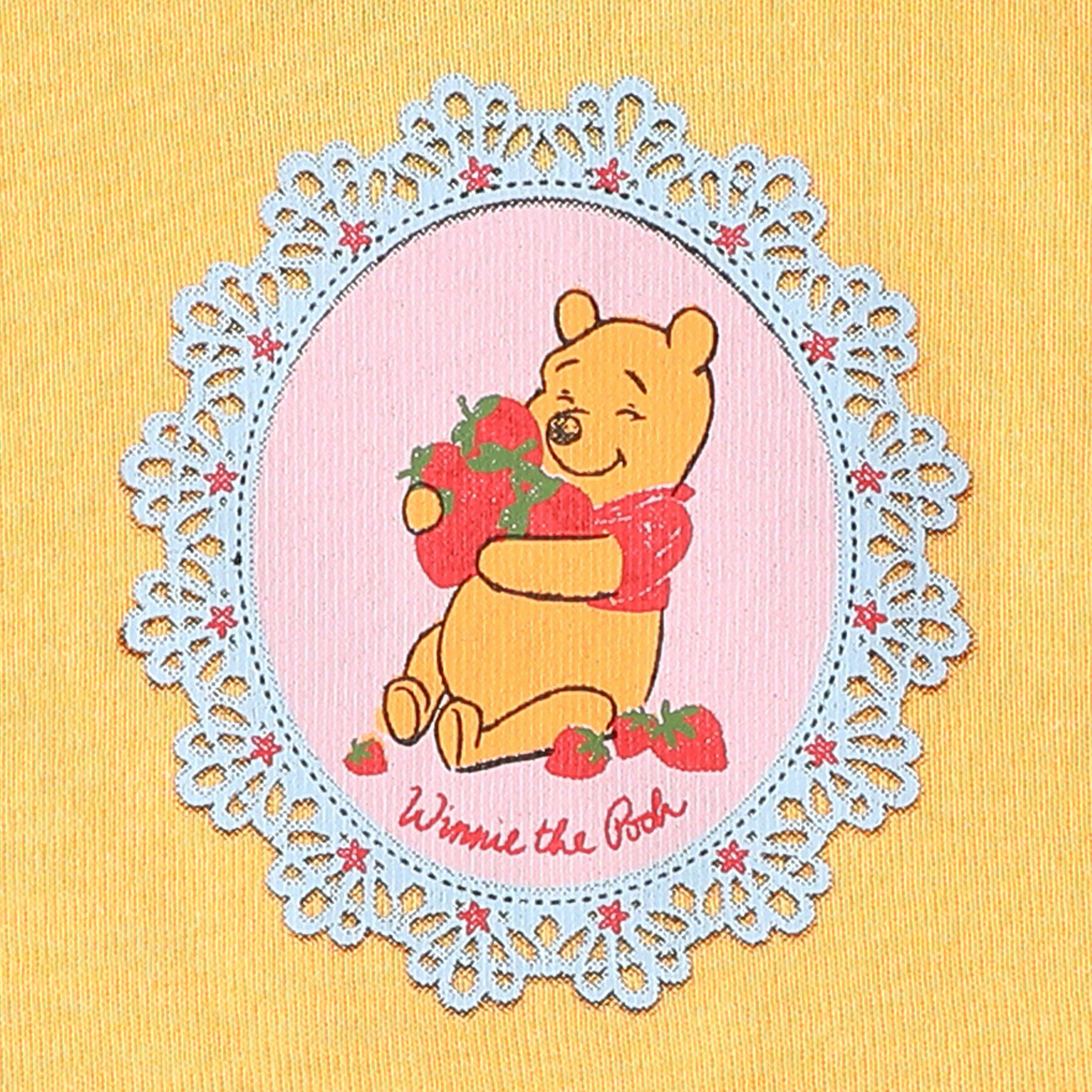 Juniors Disney Winnie The Pooh Strawberry Basket Graphic Tee