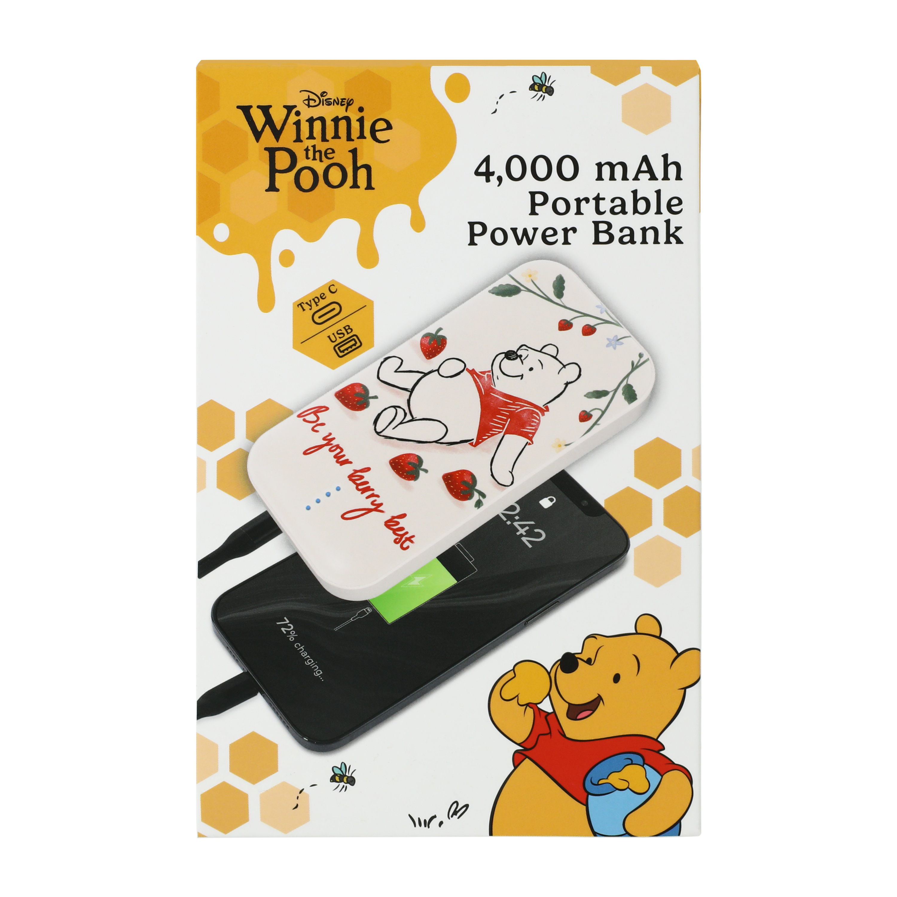 Disney Winnie The Pooh Portable Power Bank 4000mAh