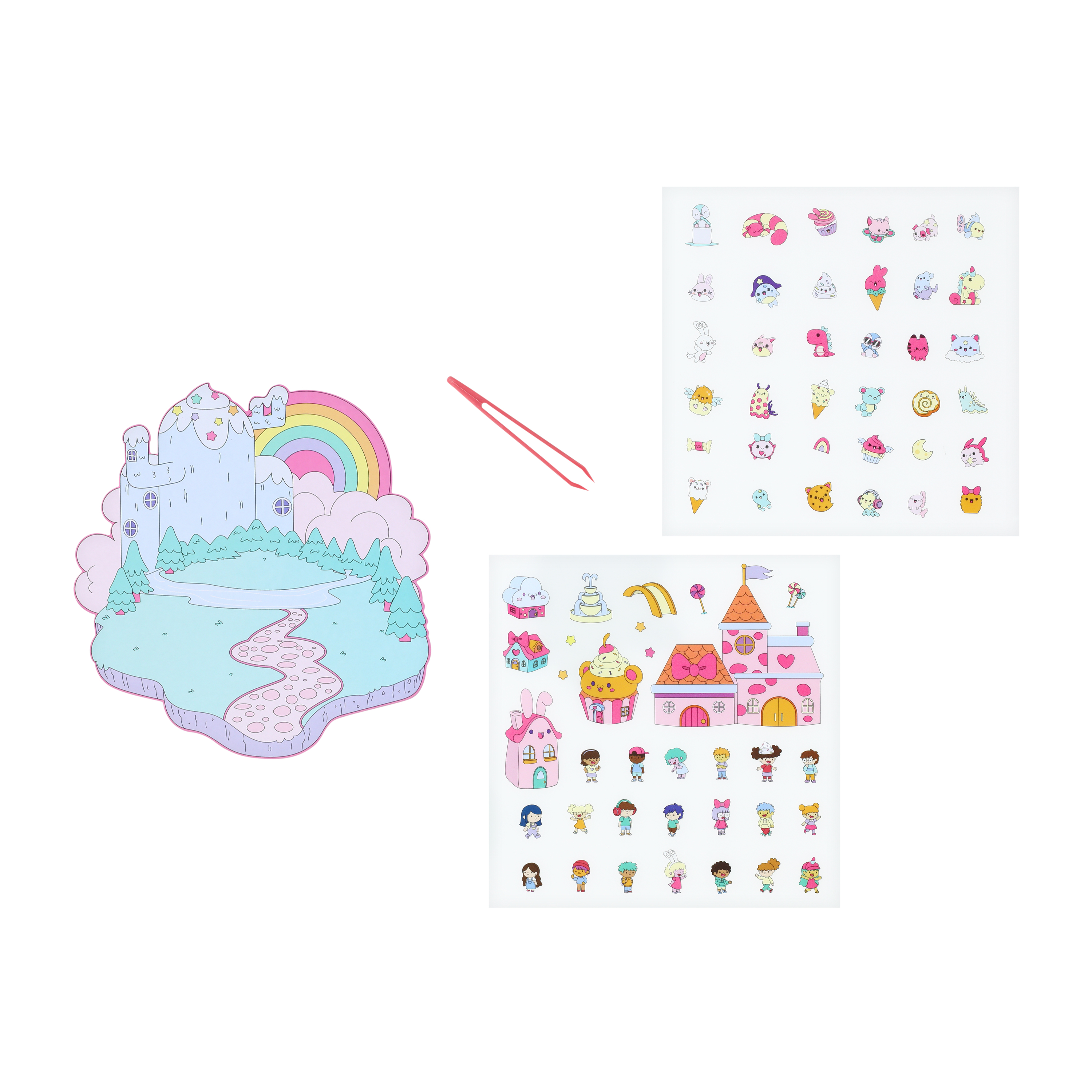 Peel & Stick Sticker World Set