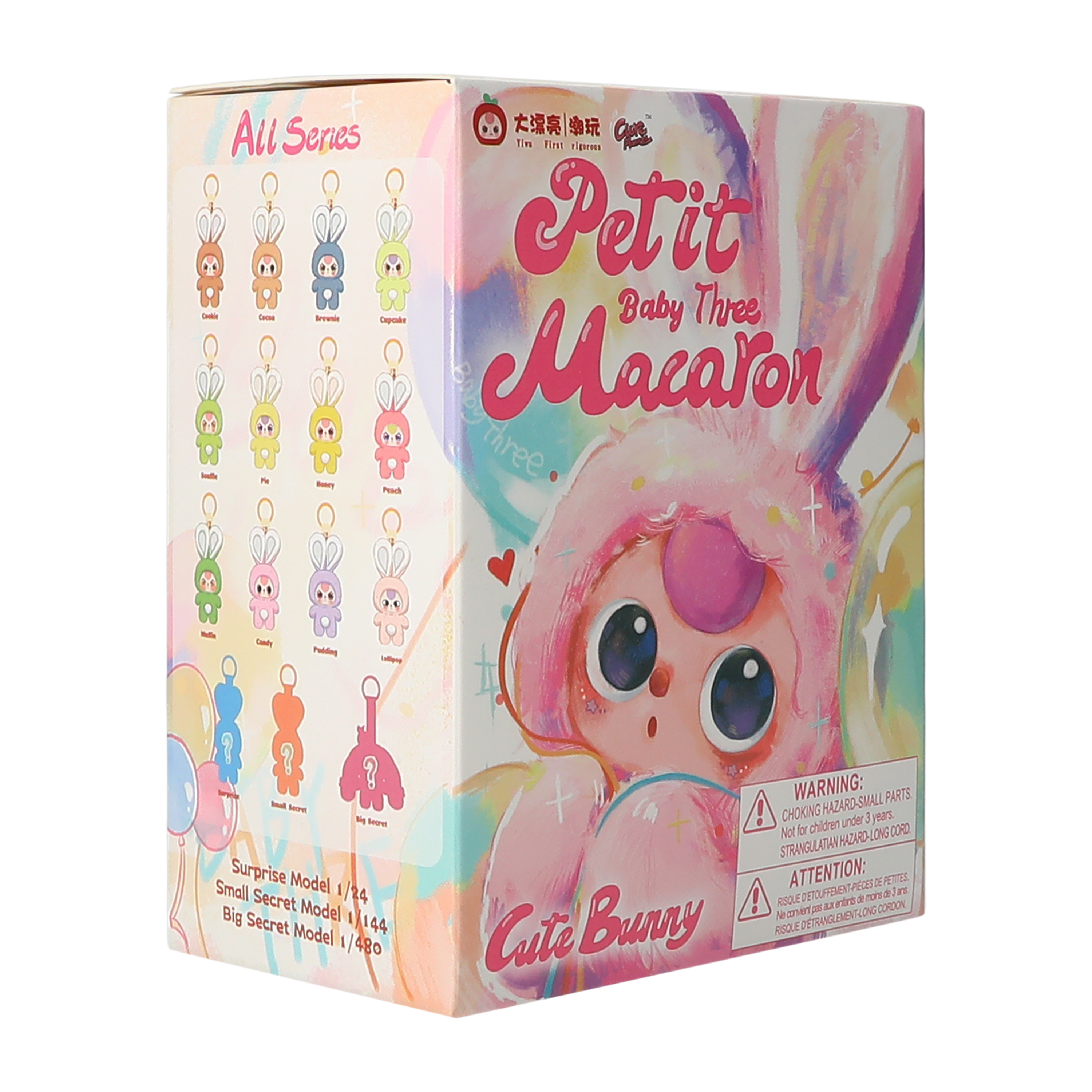 Baby Three Macaron Cute Bunny (Styles May Vary)