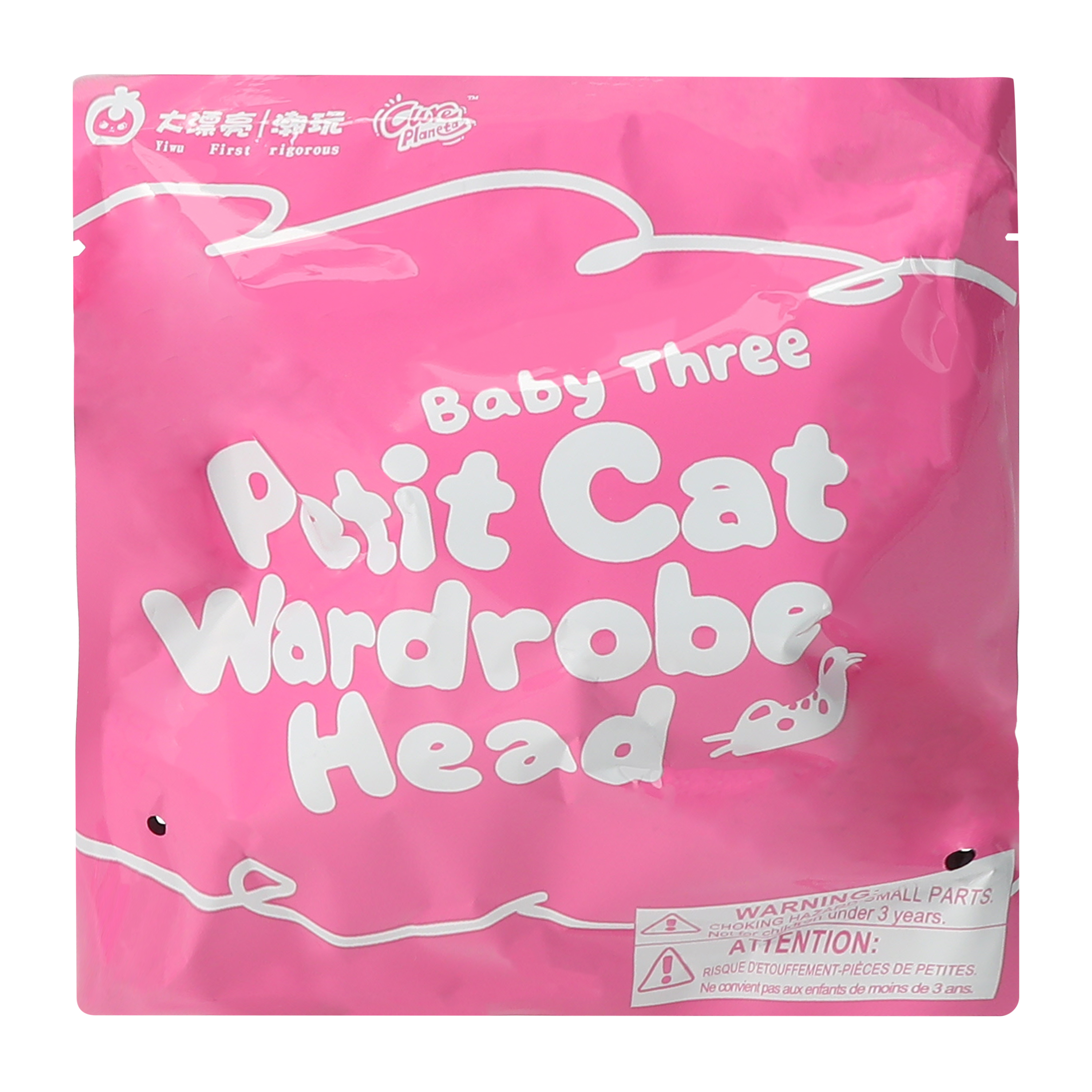 Baby Three Petite Cat Head (Styles May Vary)