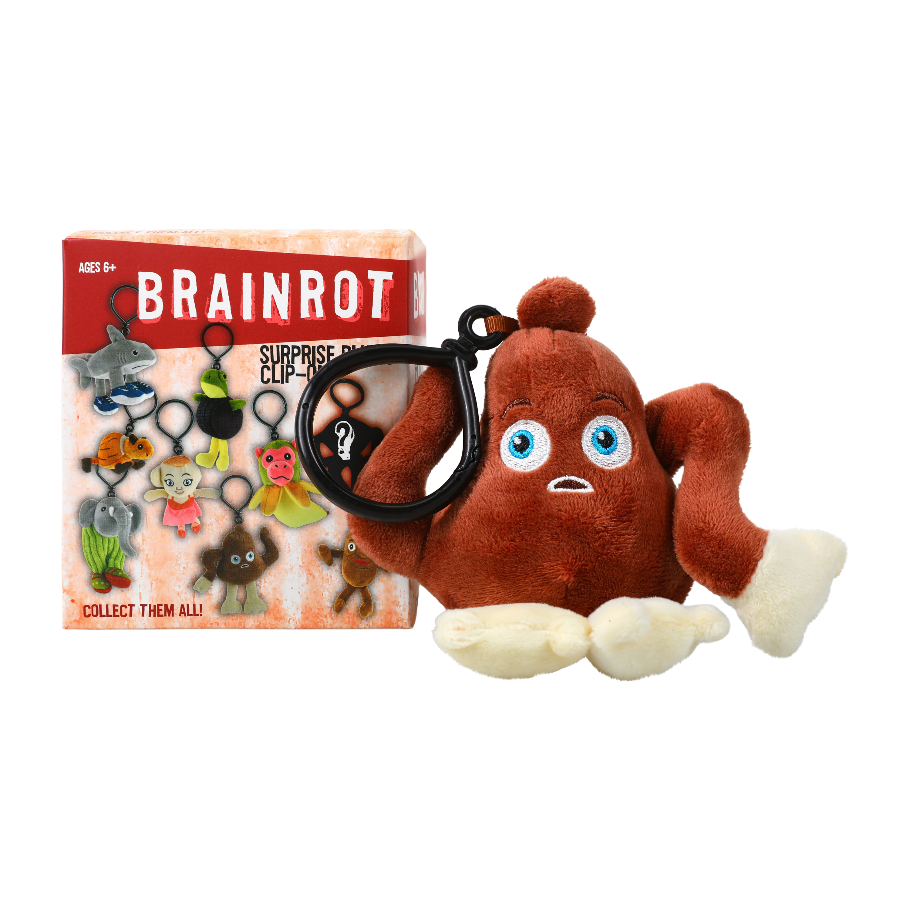 Brainrot Surprise Plush Clip-On Toy (Styles May Vary)