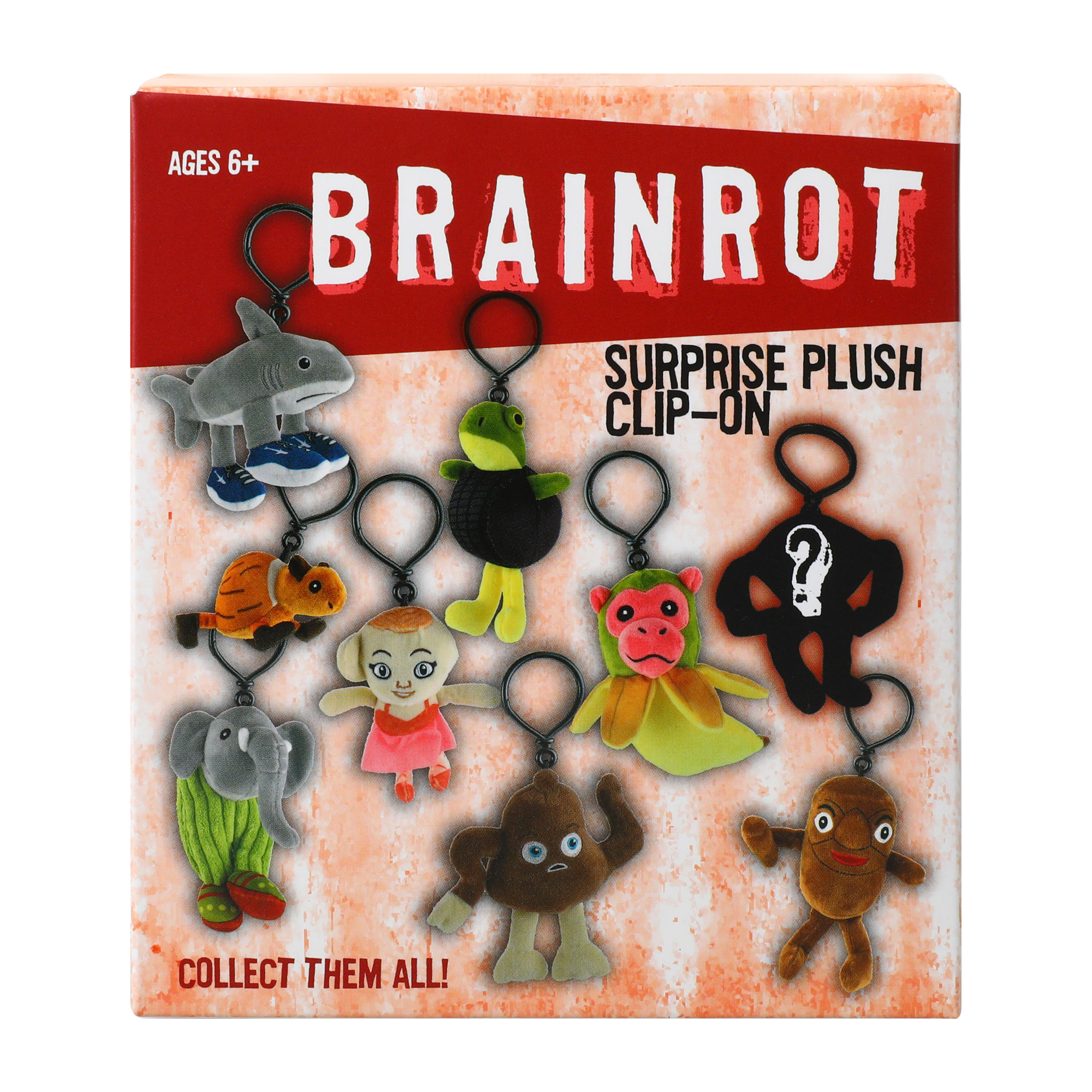 Brainrot Surprise Plush Clip-On Toy (Styles May Vary)