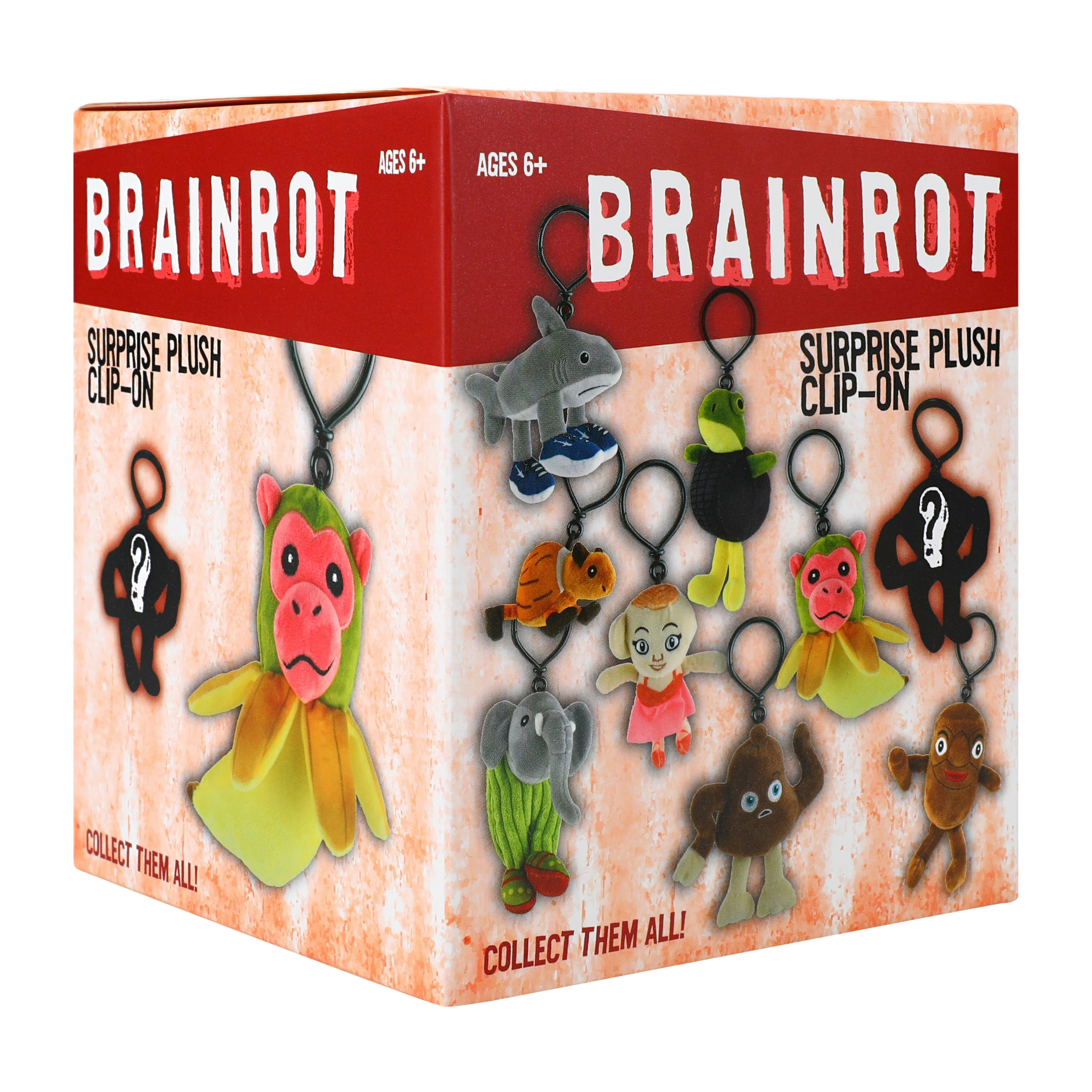 Brainrot Surprise Plush Clip-On Toy (Styles May Vary)