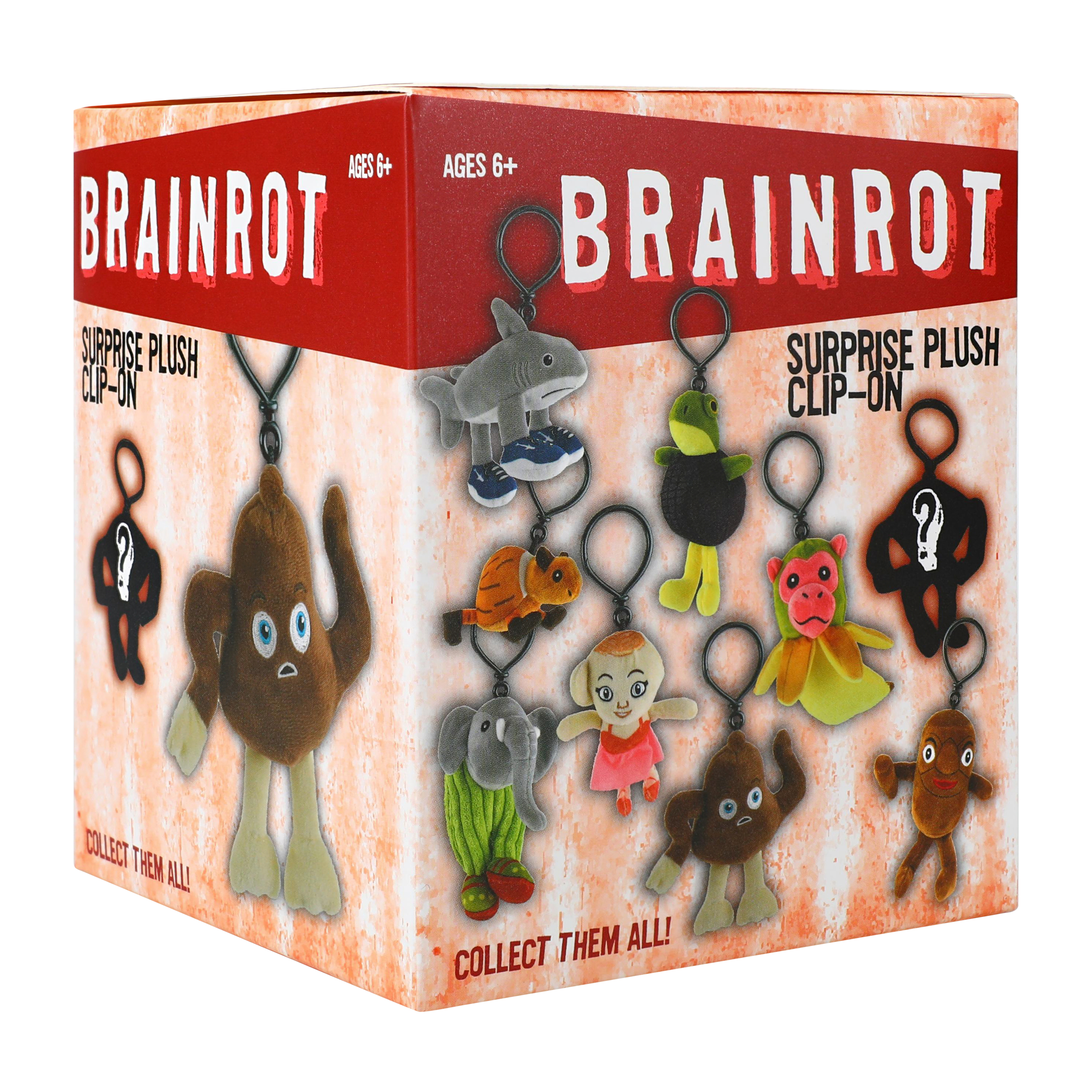 Brainrot Surprise Plush Clip-On Toy (Styles May Vary)