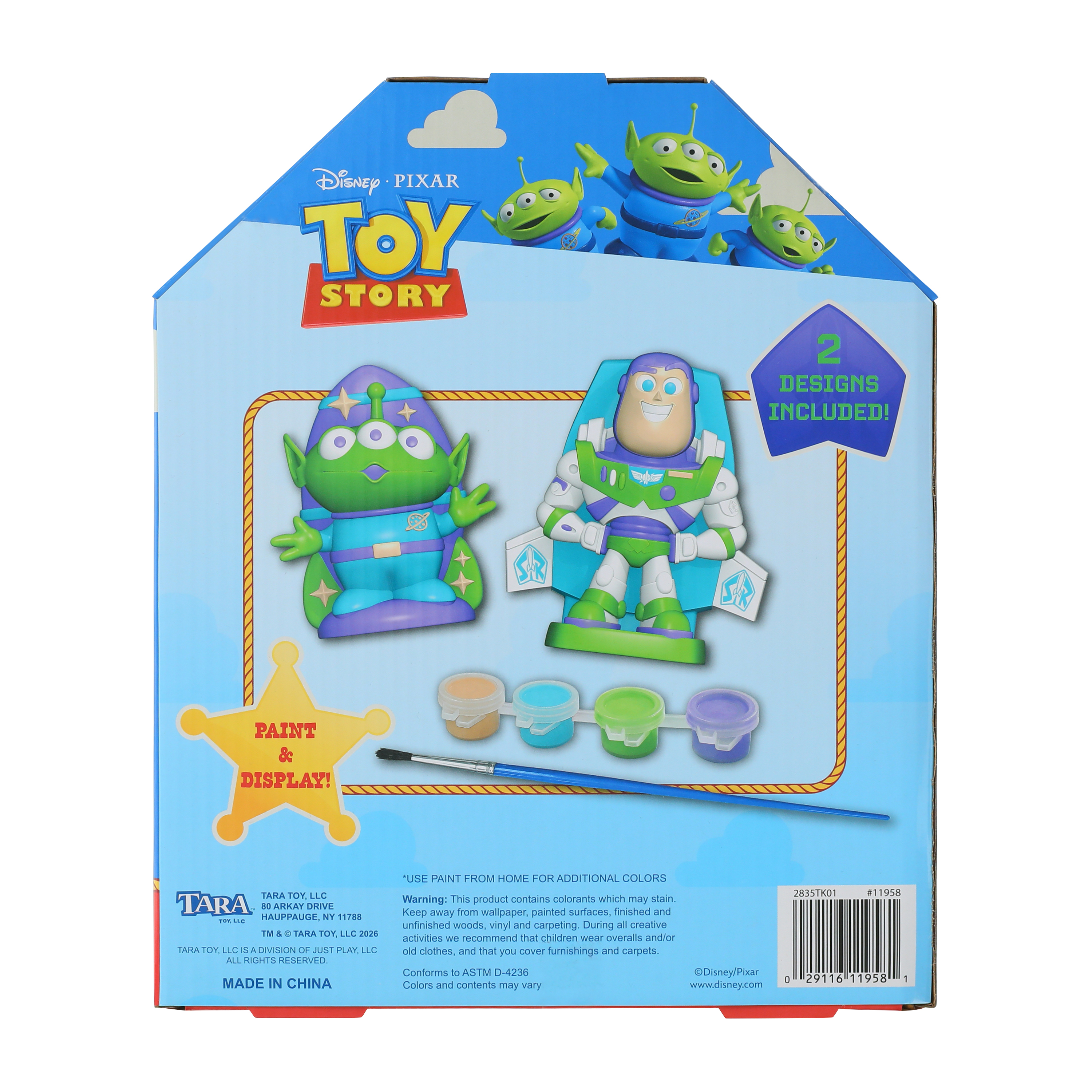 Disney PIXAR Toy Story Plaster Paint Set