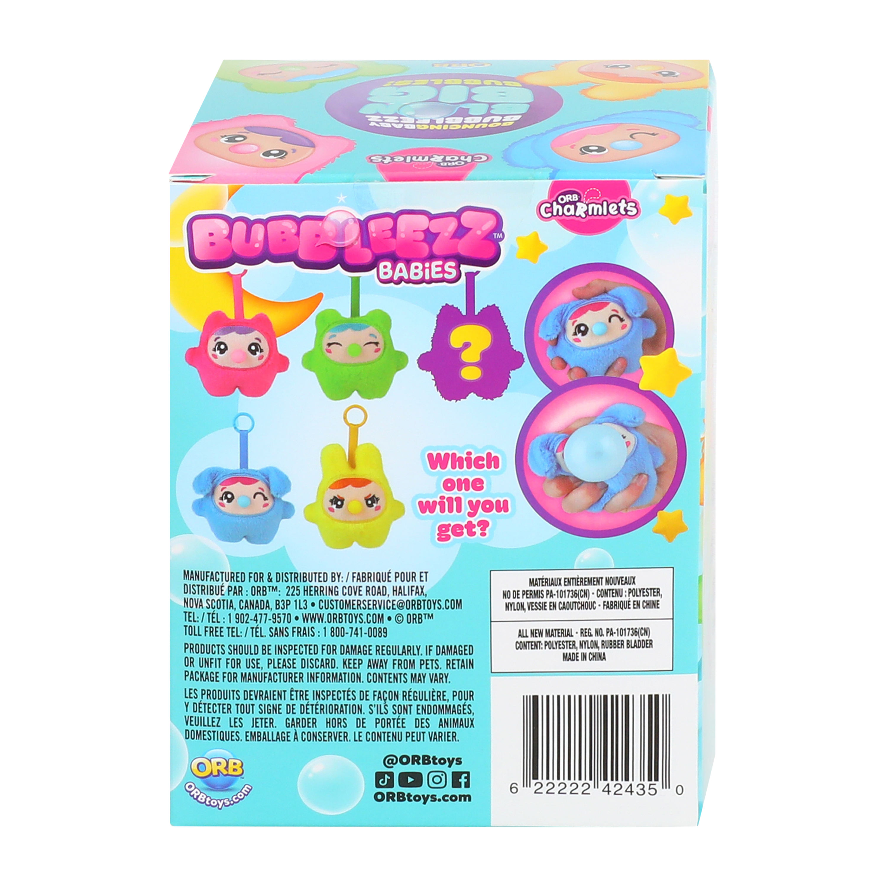ORB™ Charmlets Bubbleeez Babies™ Toy (Styles May Vary)