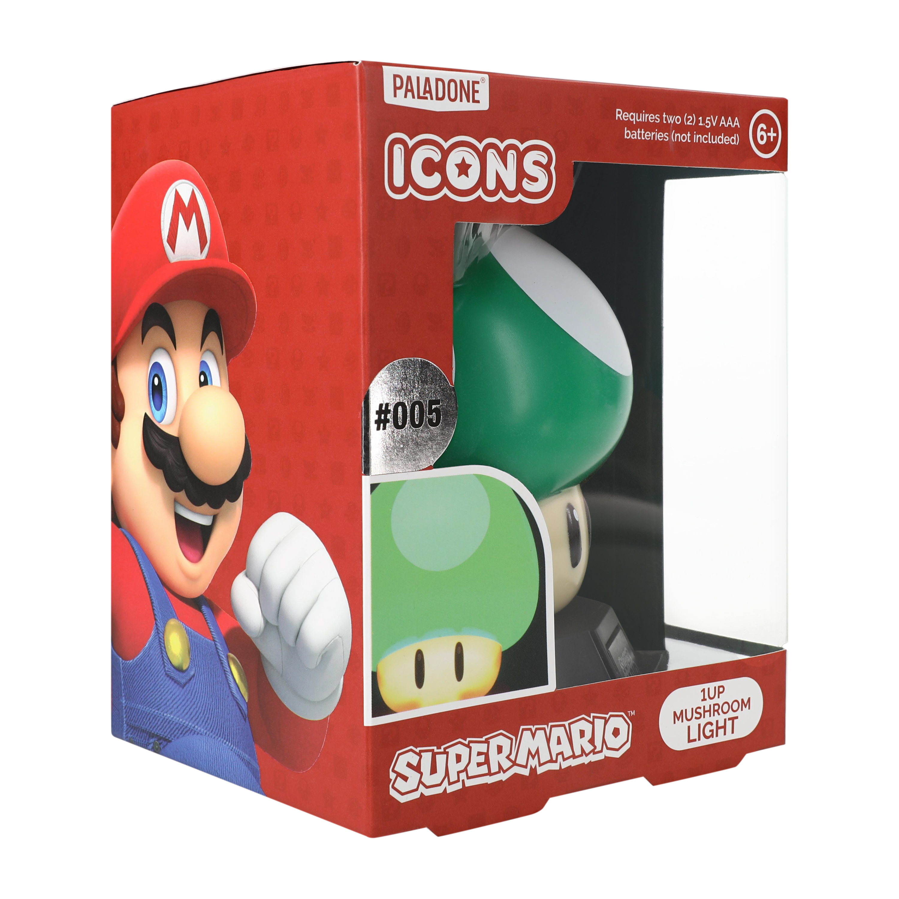 Icons Super Mario™ 1Up Mushroom Light