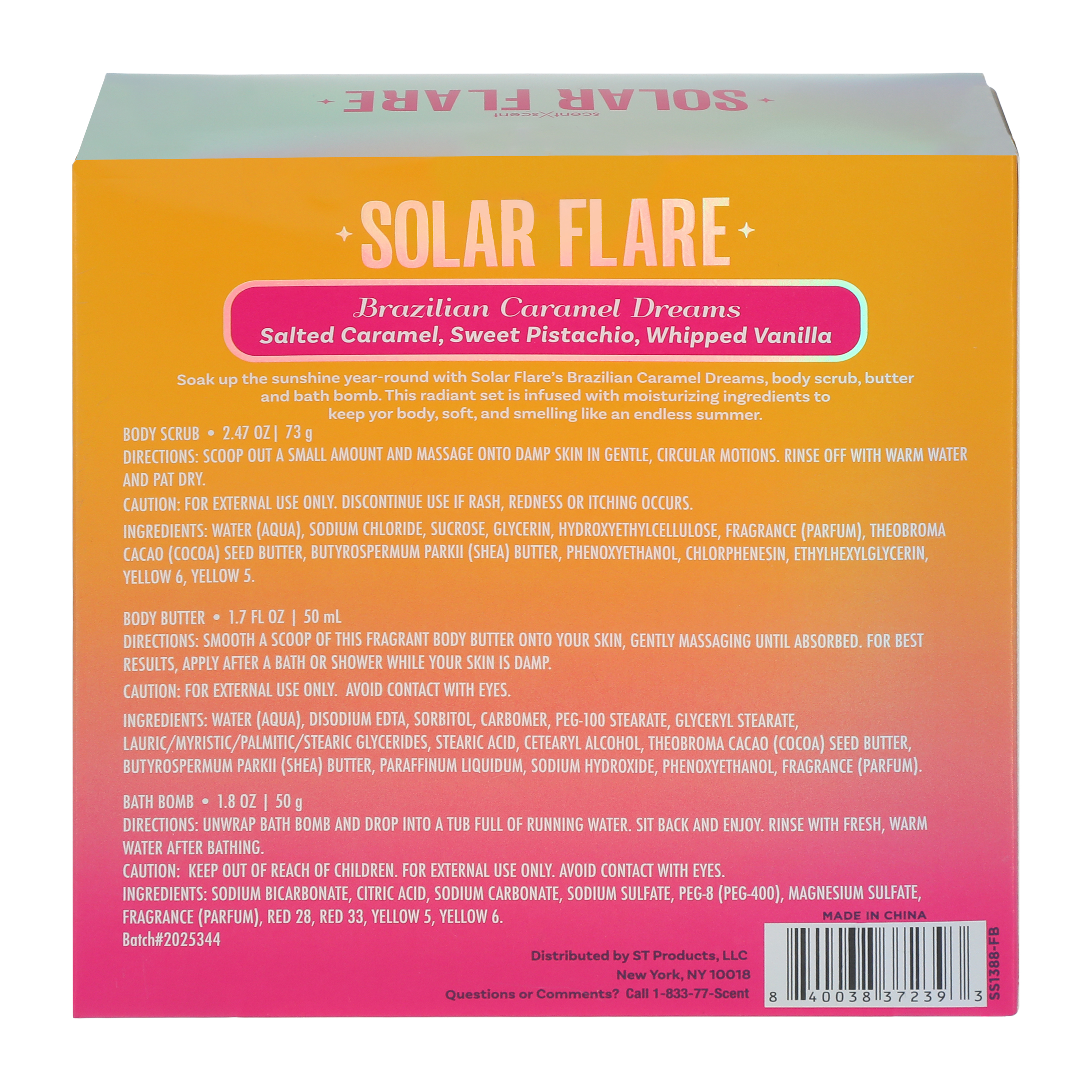 Solar Flare Brazilian Caramel Dreams Glow 3-Set