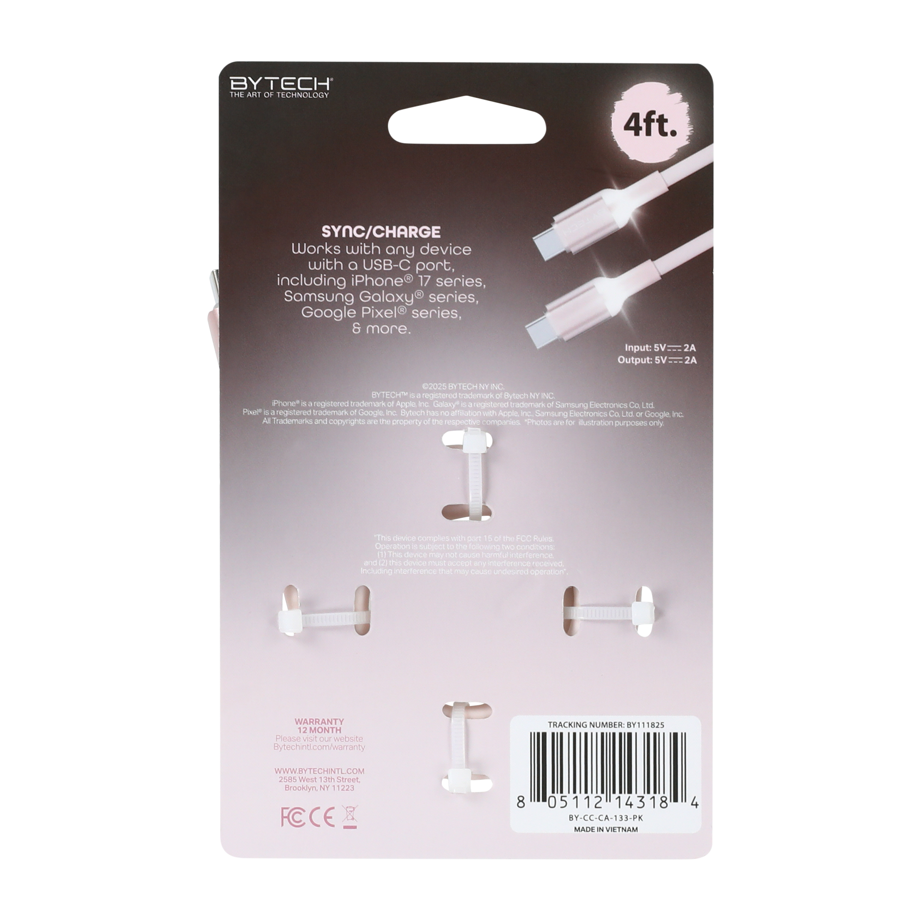 Cable USB-C a USB-C con Luz LED 4 Pies Pa Cargar Bacano 5