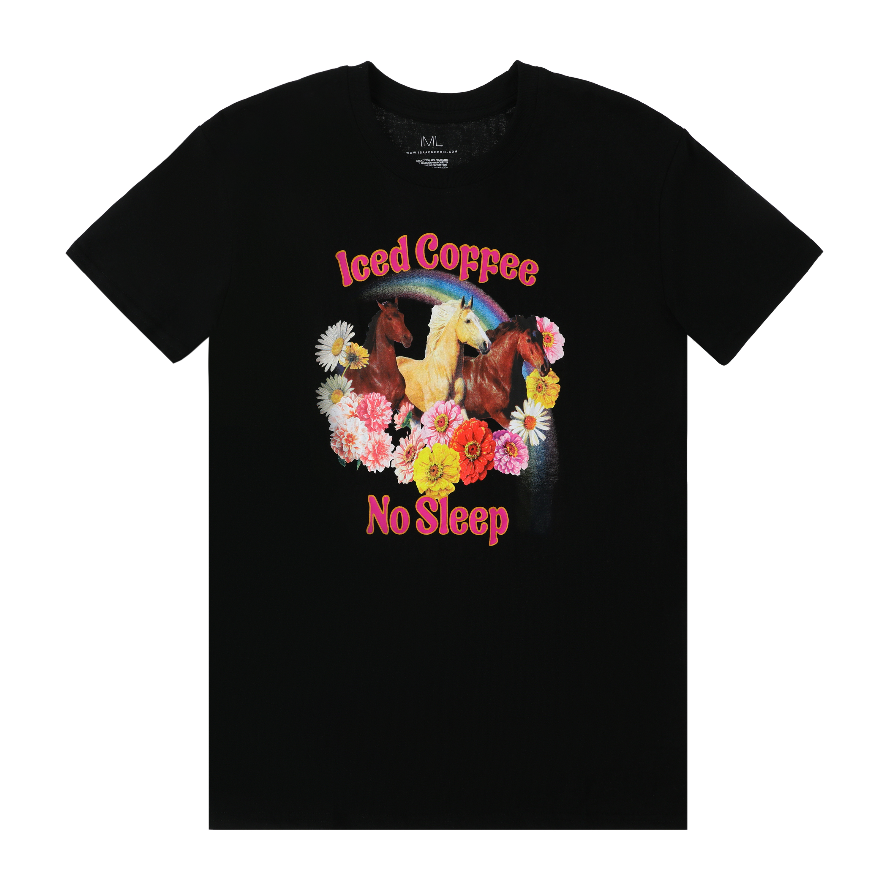 Iced Coffee No Sleep Horse Graphic Tee