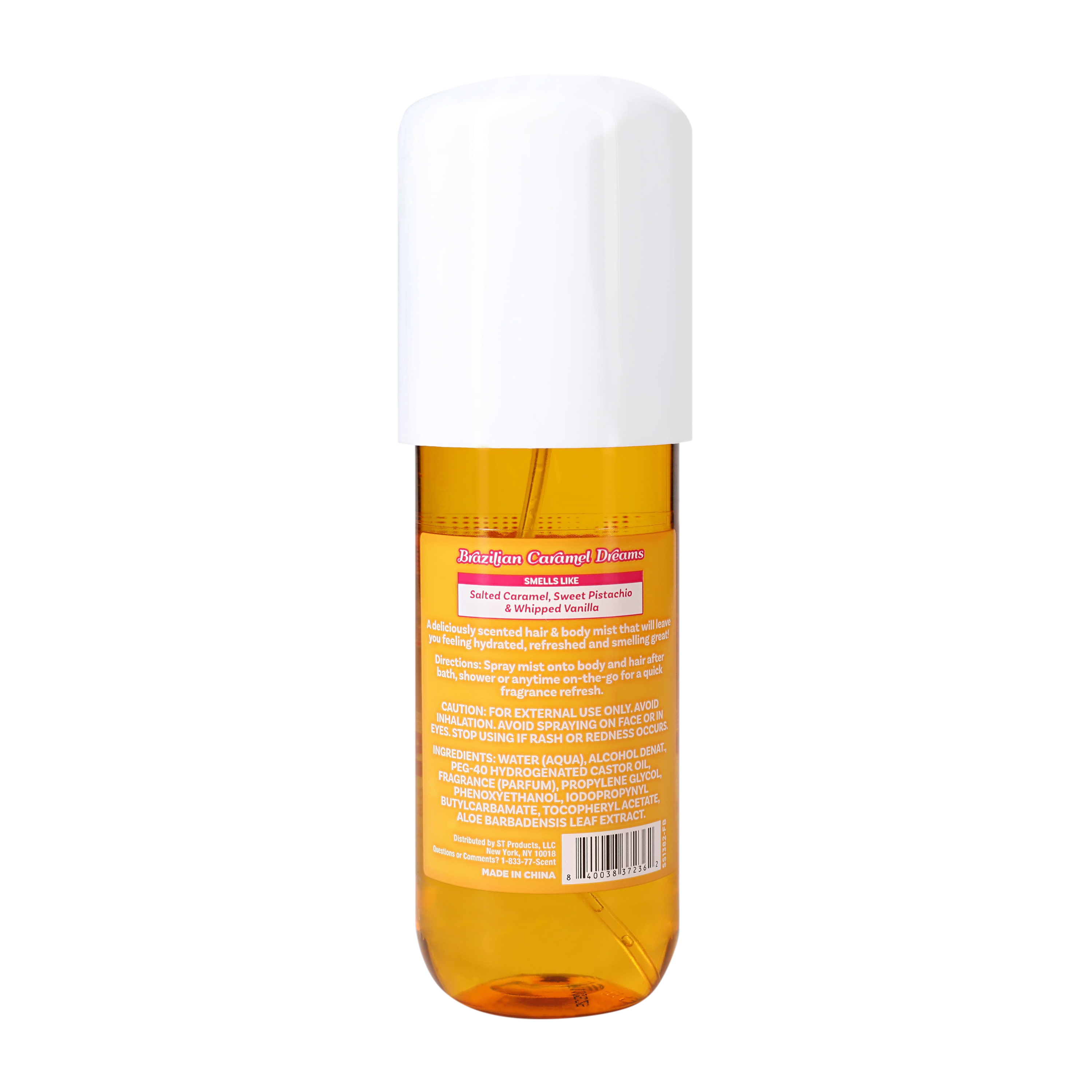 ScentXScent Solar Flare Brazilian Caramel Dreams Hair & Body Fragrance Mist 8oz