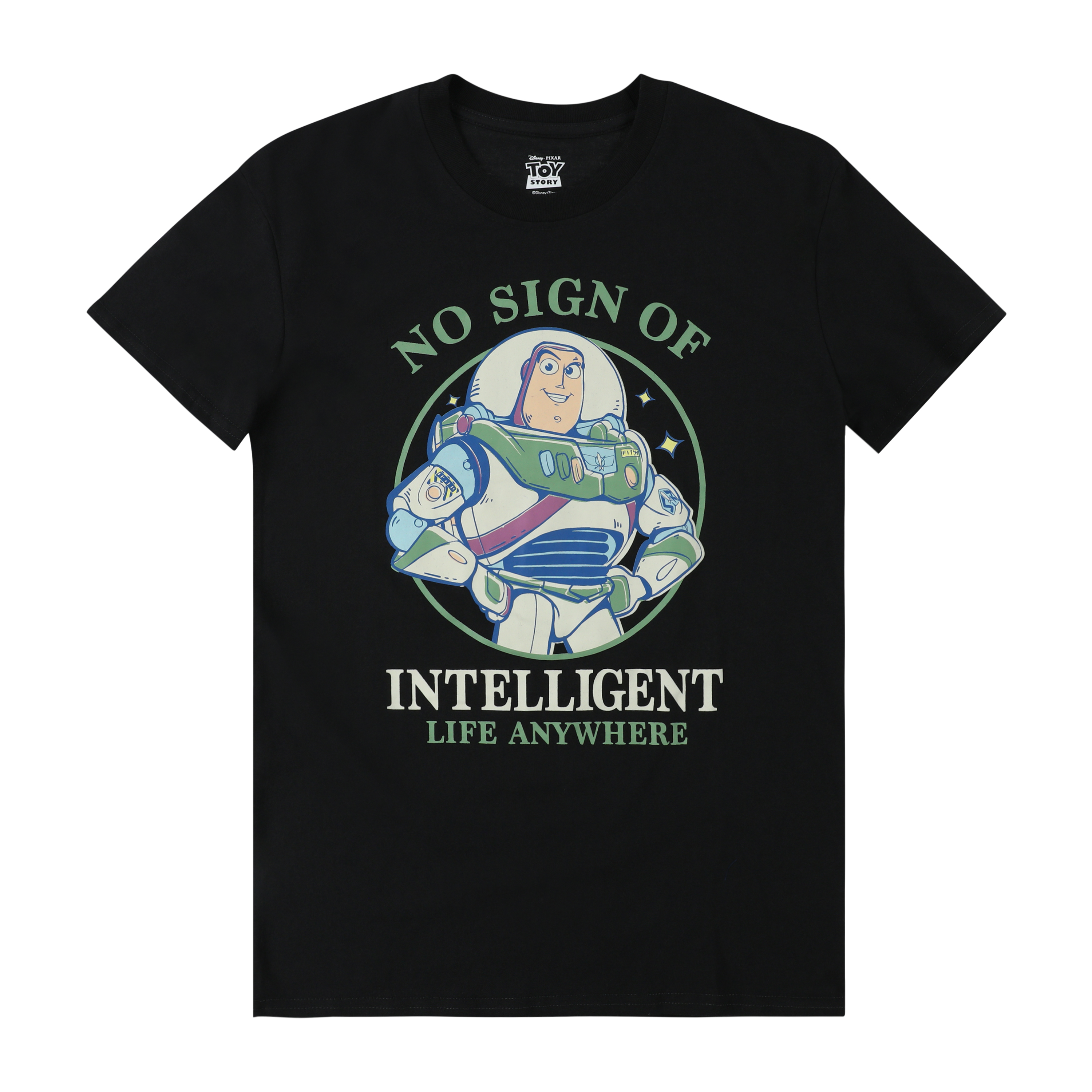 Disney PIXAR Buzz Lightyear No Sign Of Intelligent Life Anywhere Graphic Tee