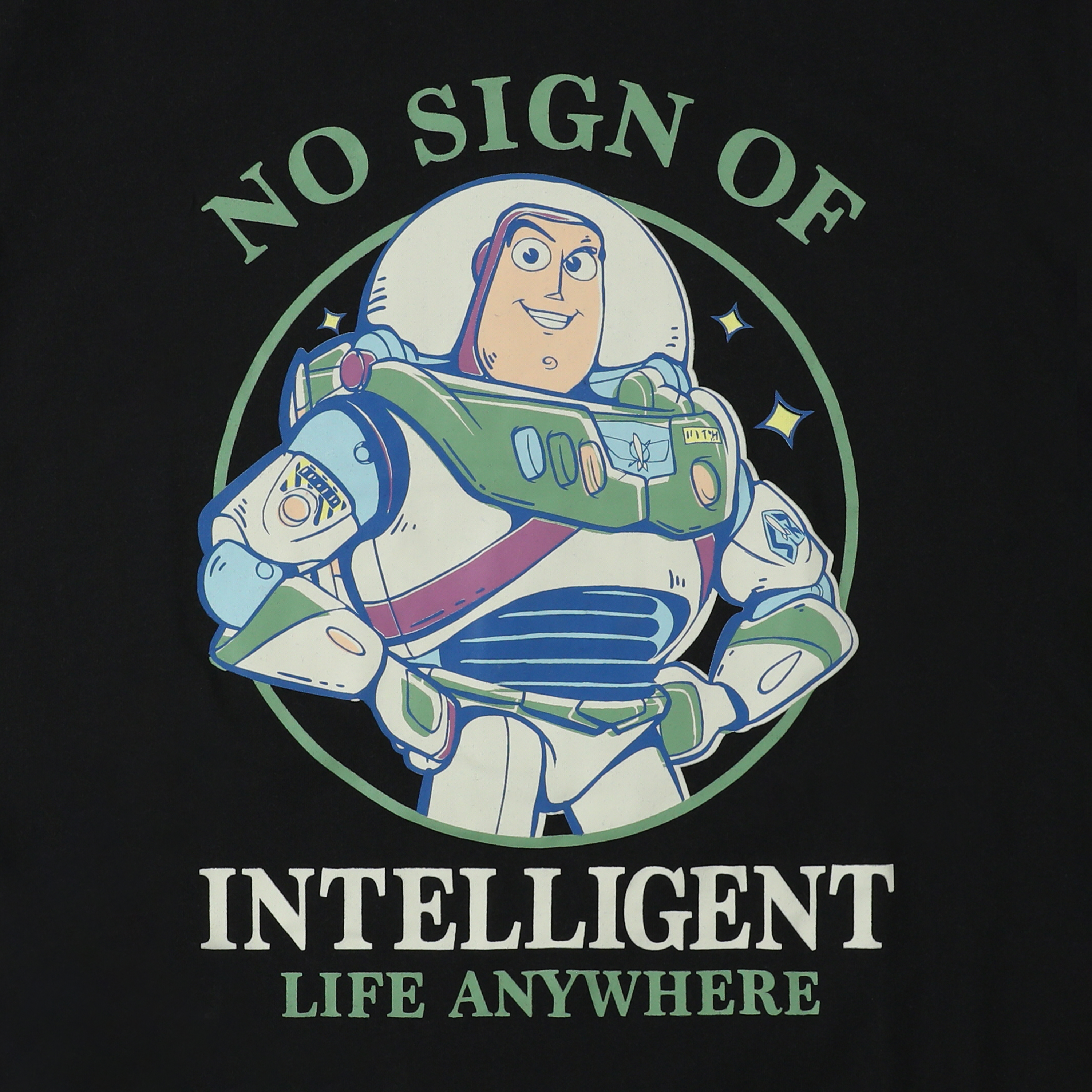 Disney PIXAR Buzz Lightyear No Sign Of Intelligent Life Anywhere Graphic Tee