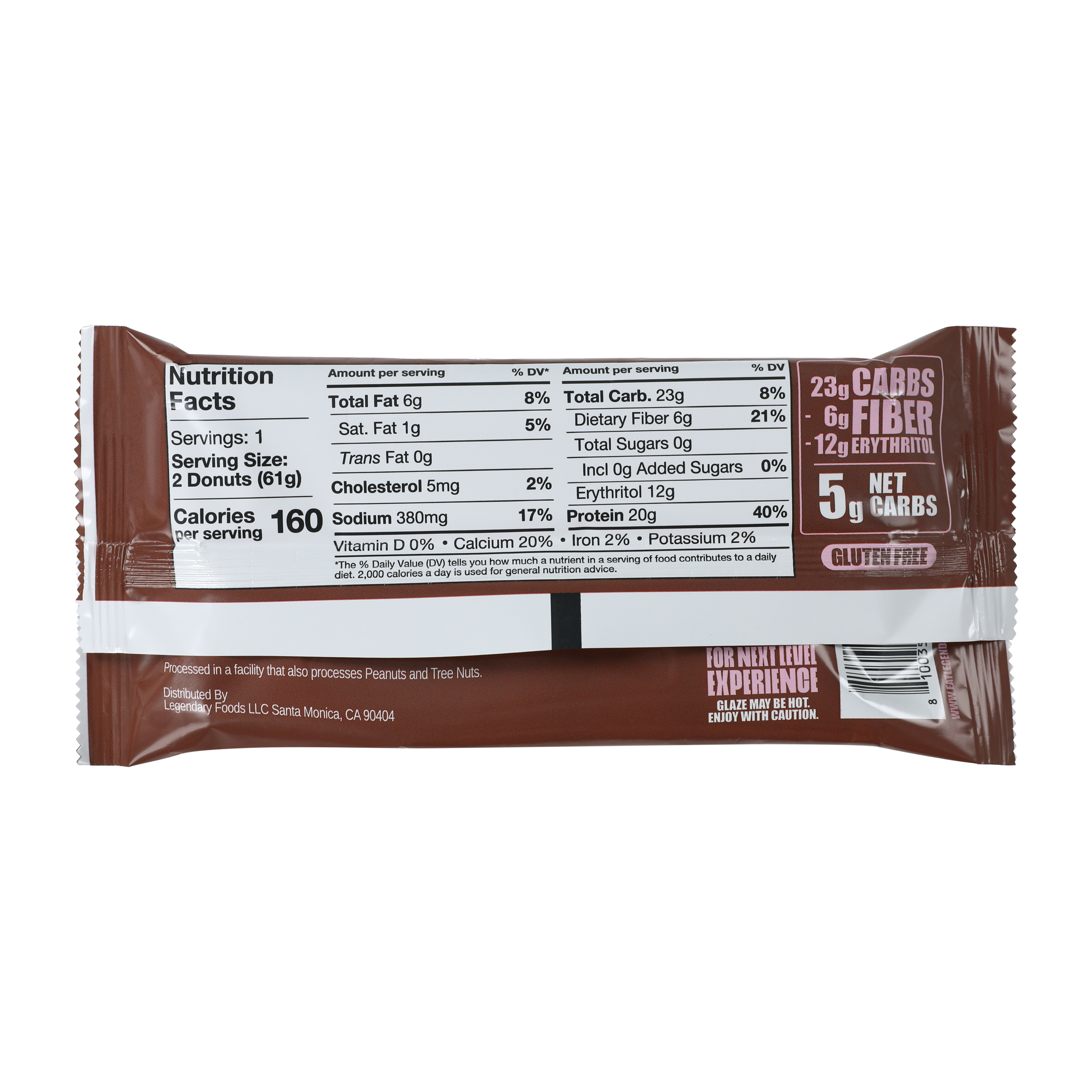 Legendary Foods™ Chocolate Dipped Protein Donuts 2.3oz