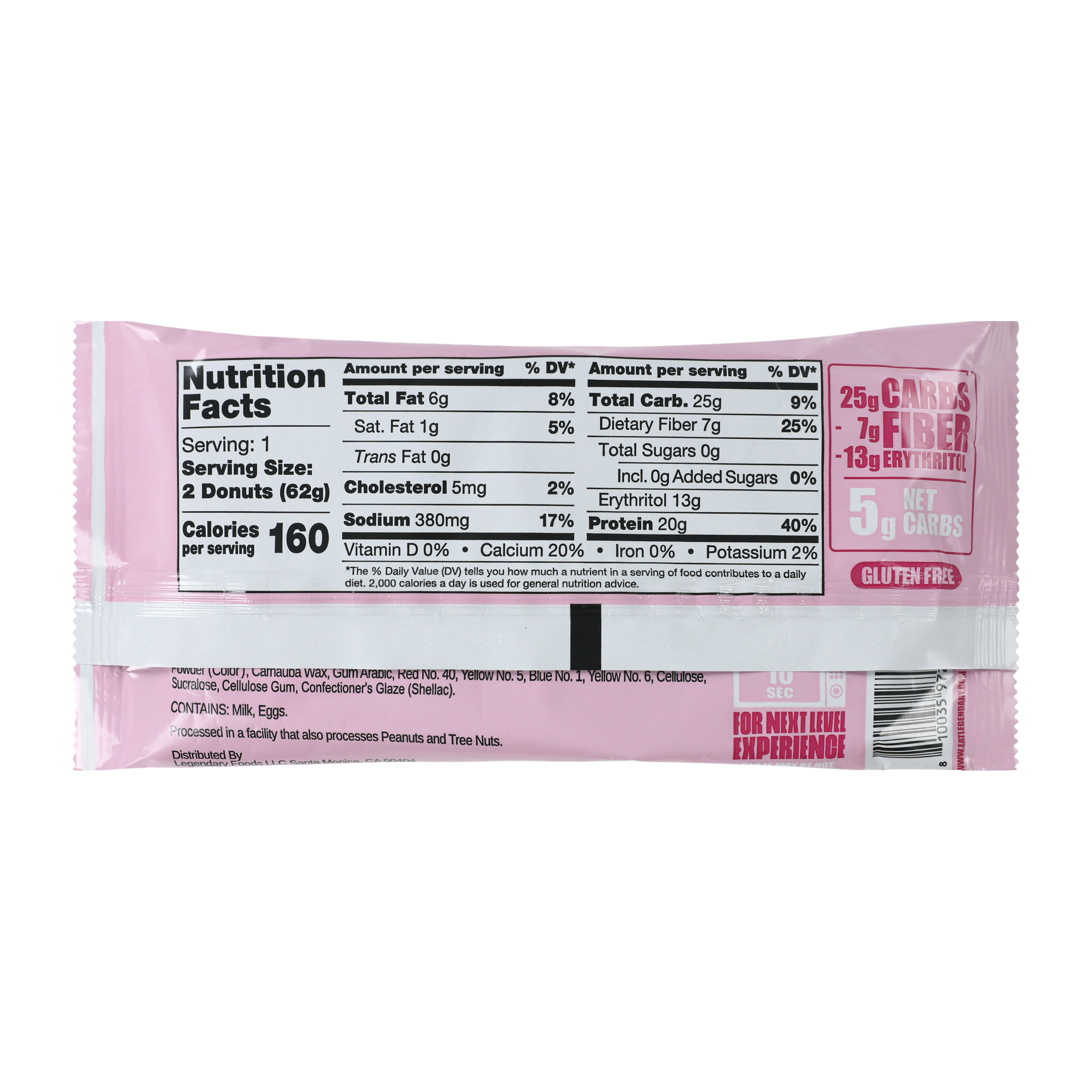 Legendary Foods™ Pink Sprinkle Protein Donuts 2.3oz