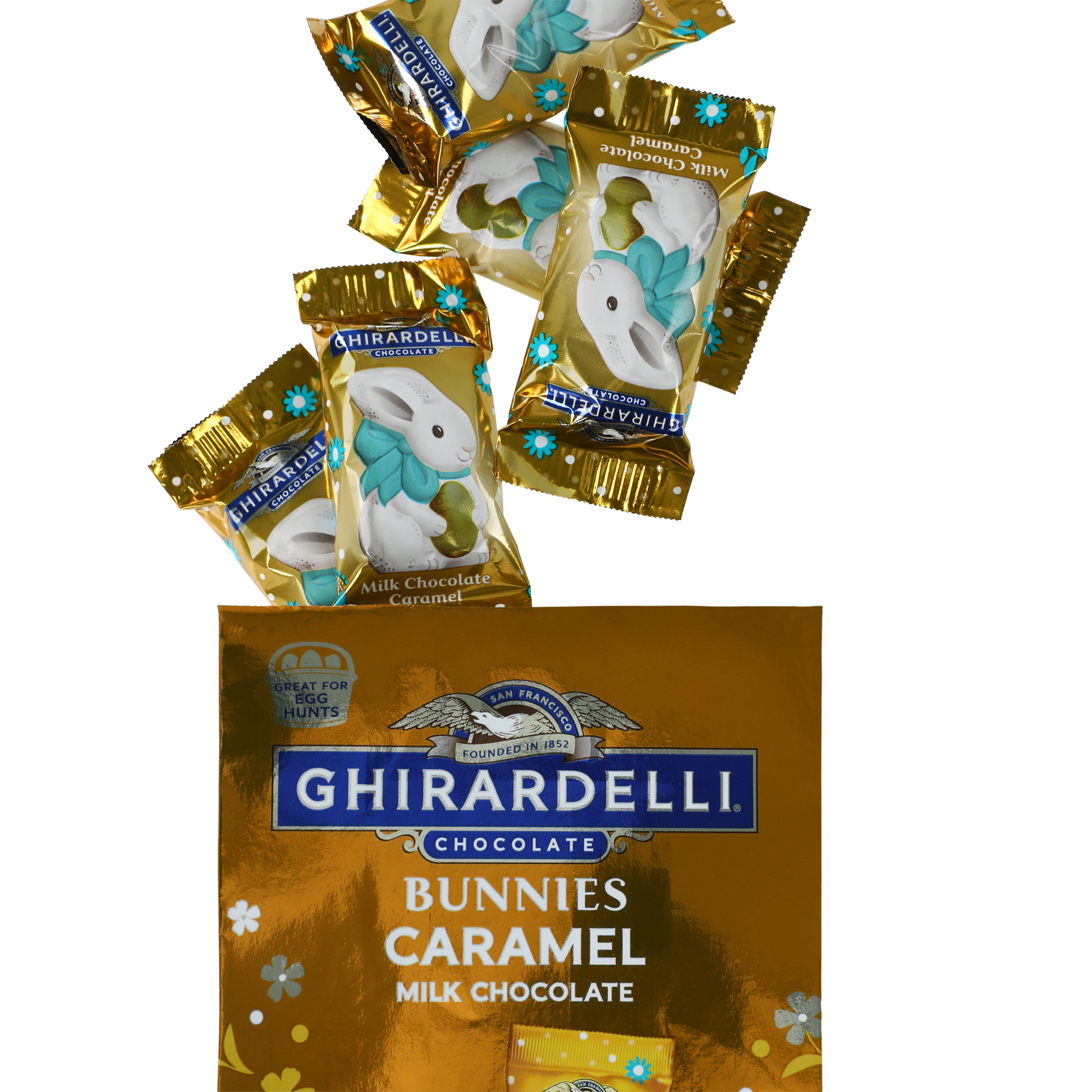 Ghirardelli® Bunnies Caramel Milk Chocolate 8-Pieces 2.7oz